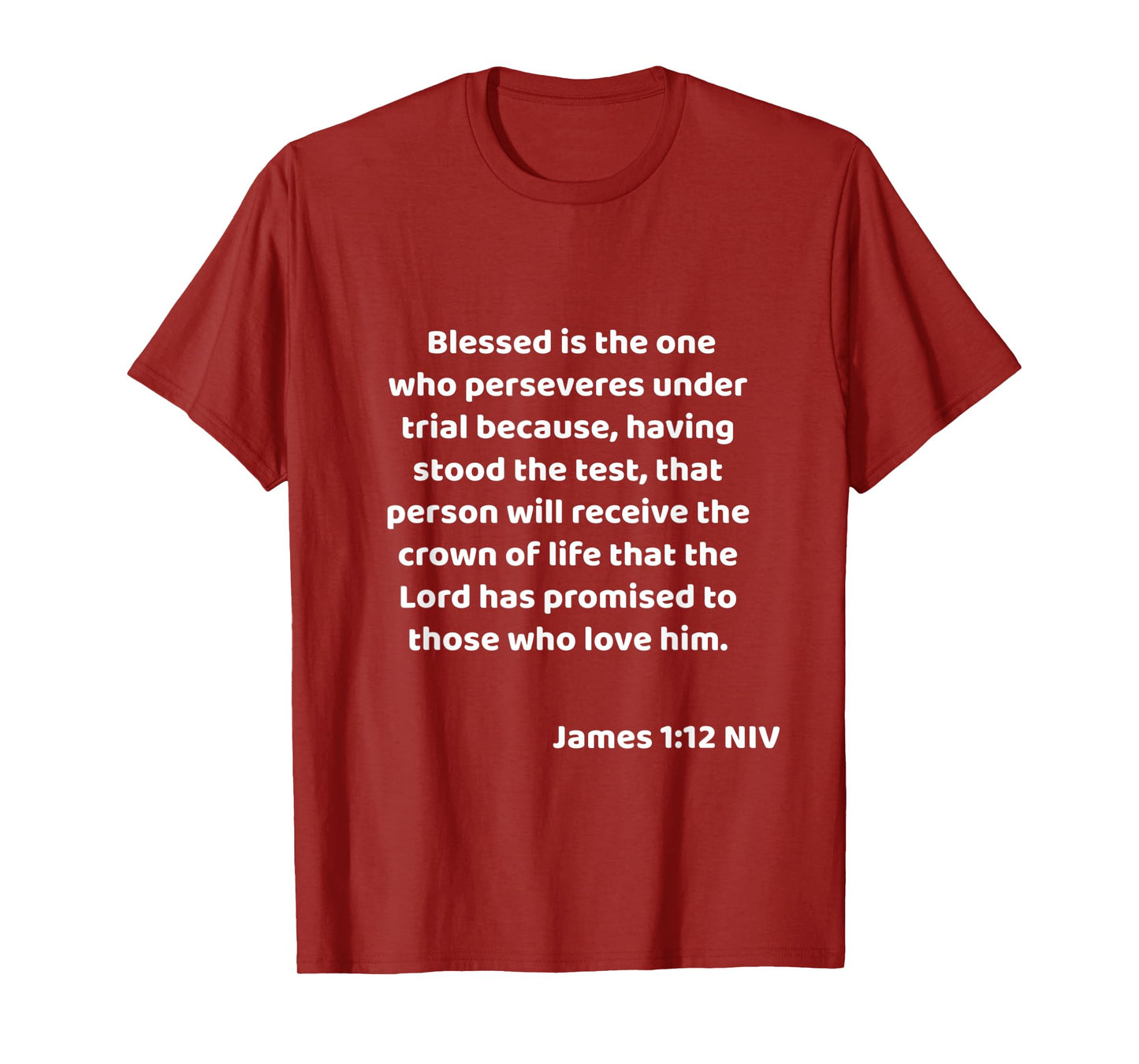 James 1:12 Bible Quote / Verse Christian Life Gift idea T-Shirt