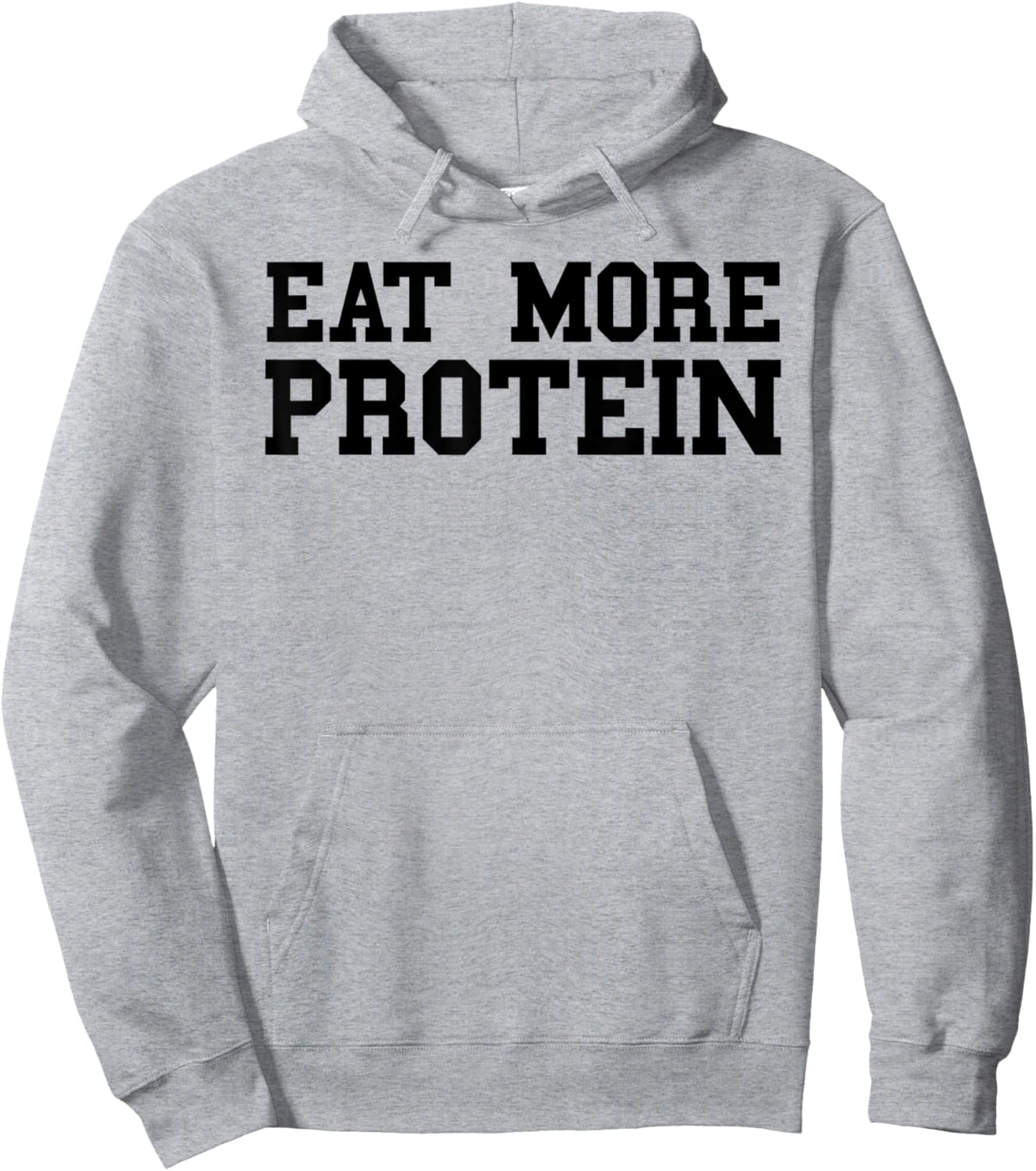 Eat More Protein Shirt Funny Workout Gym Weights Hoodie - Hoodie | Ash
