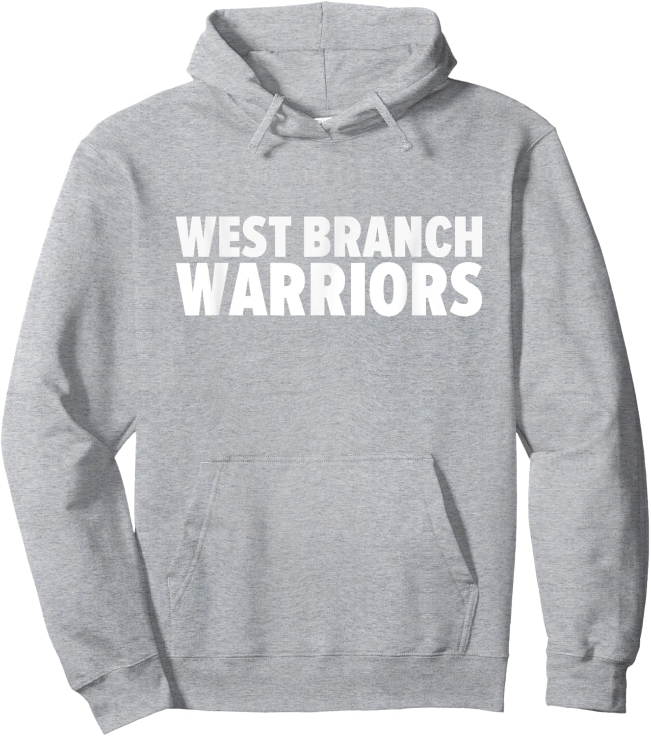 West Branch Warriors Bold Hoodie - Hoodie | Ash