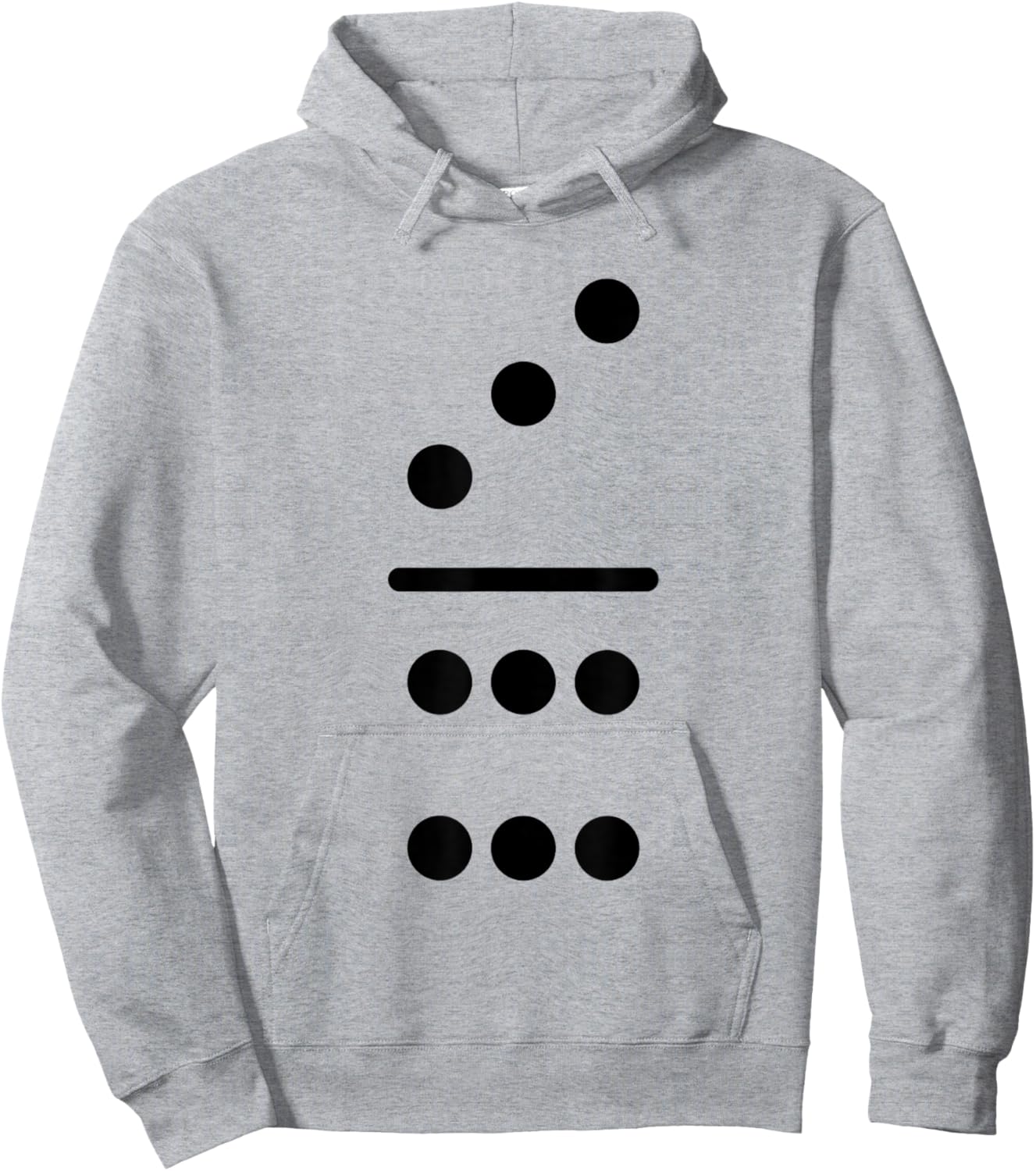 Domino Game 3 6 Dots Halloween Matching Group Costume Hoodie - Hoodie | Ash