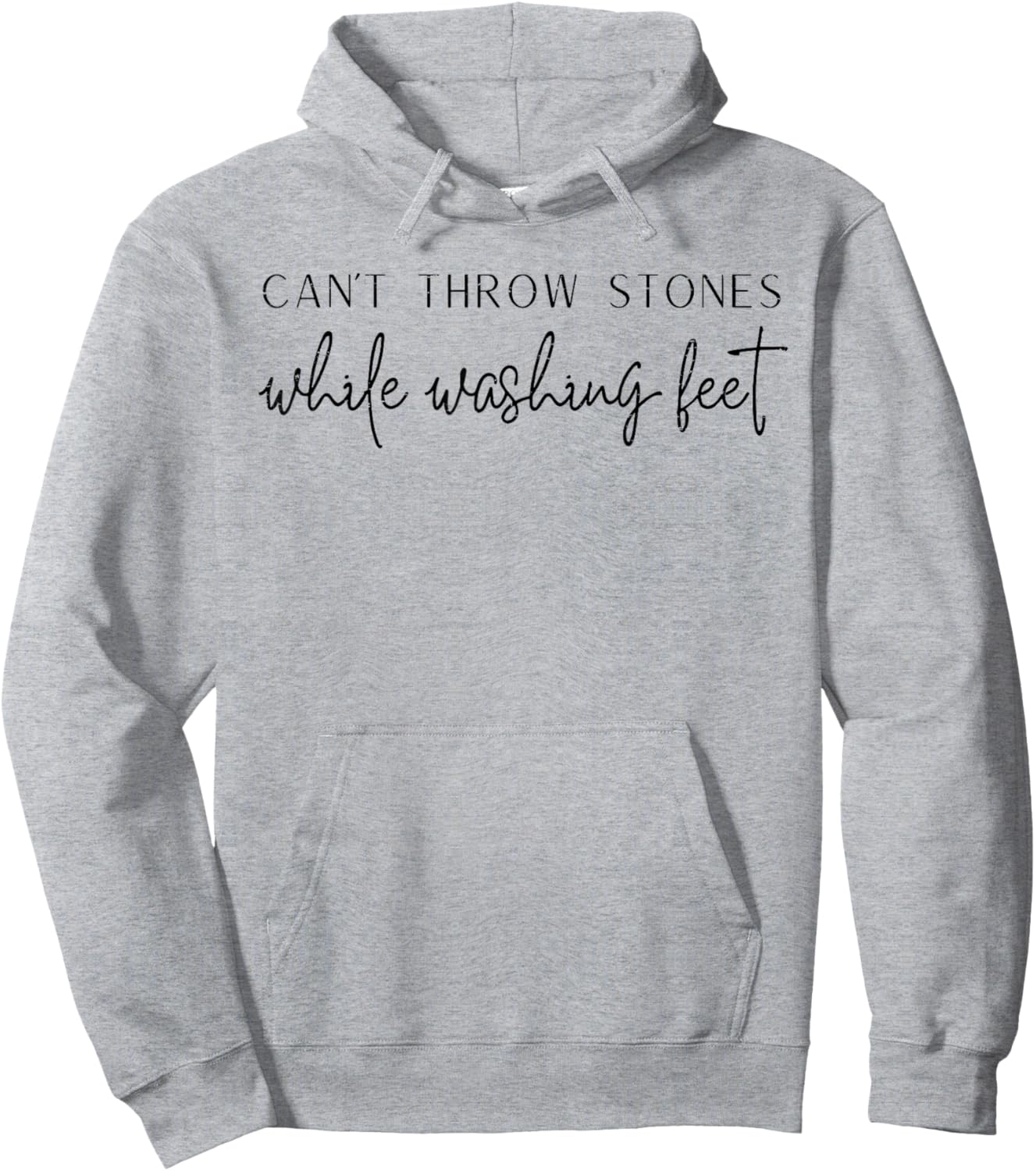 Vintage Retro Can't Throw Stones While Washing Feet Hoodie - Hoodie | Ash