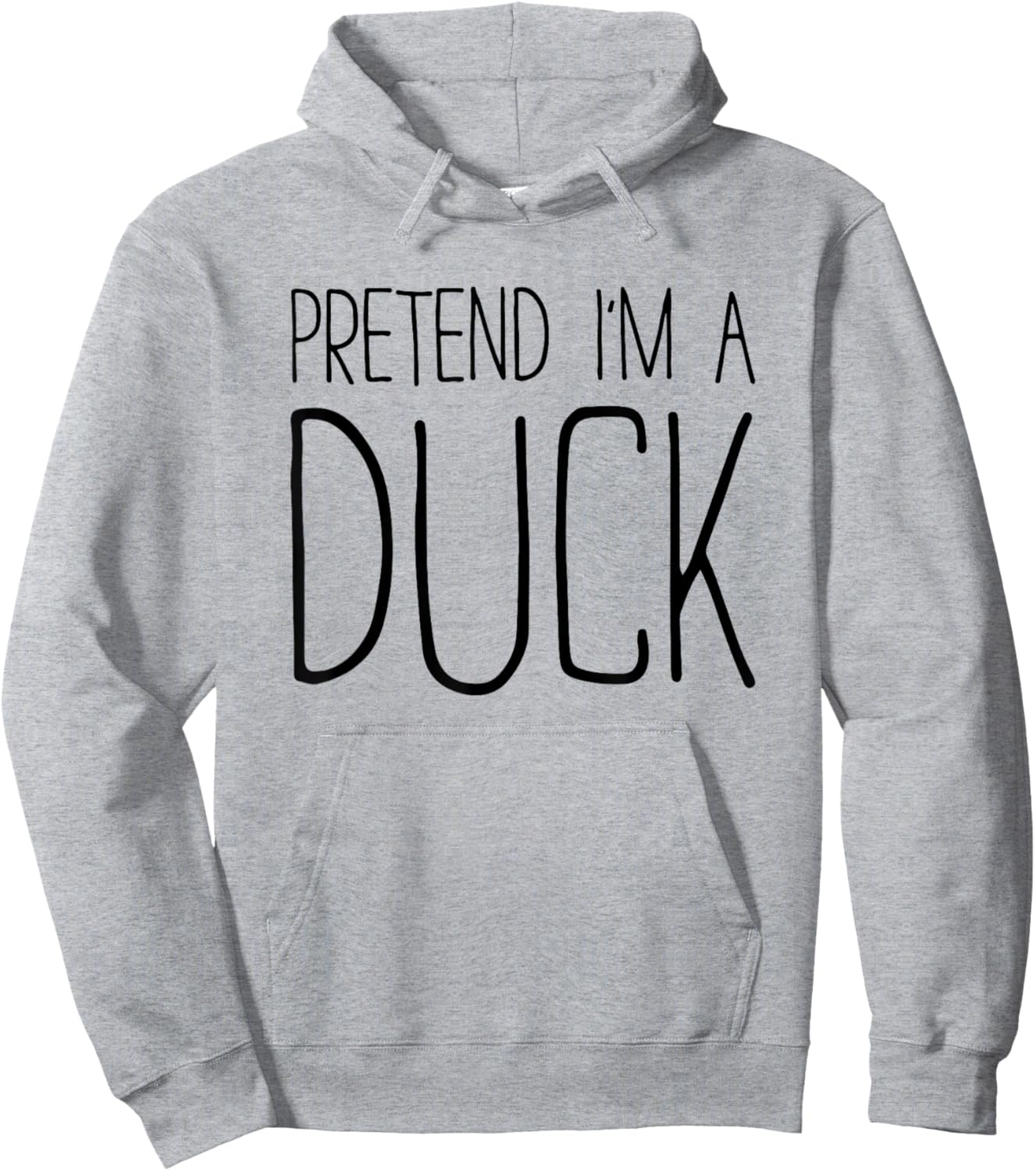 Pretend I'm A Duck Shirt Adult Kids Men Women Costume Hoodie - Hoodie | Ash