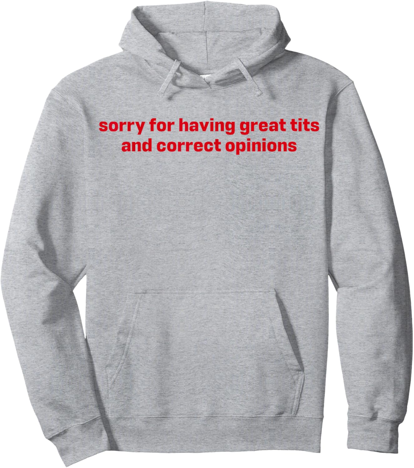 Sorry For Having Great Tits And Correct Opinions Hoodie - Hoodie | Ash