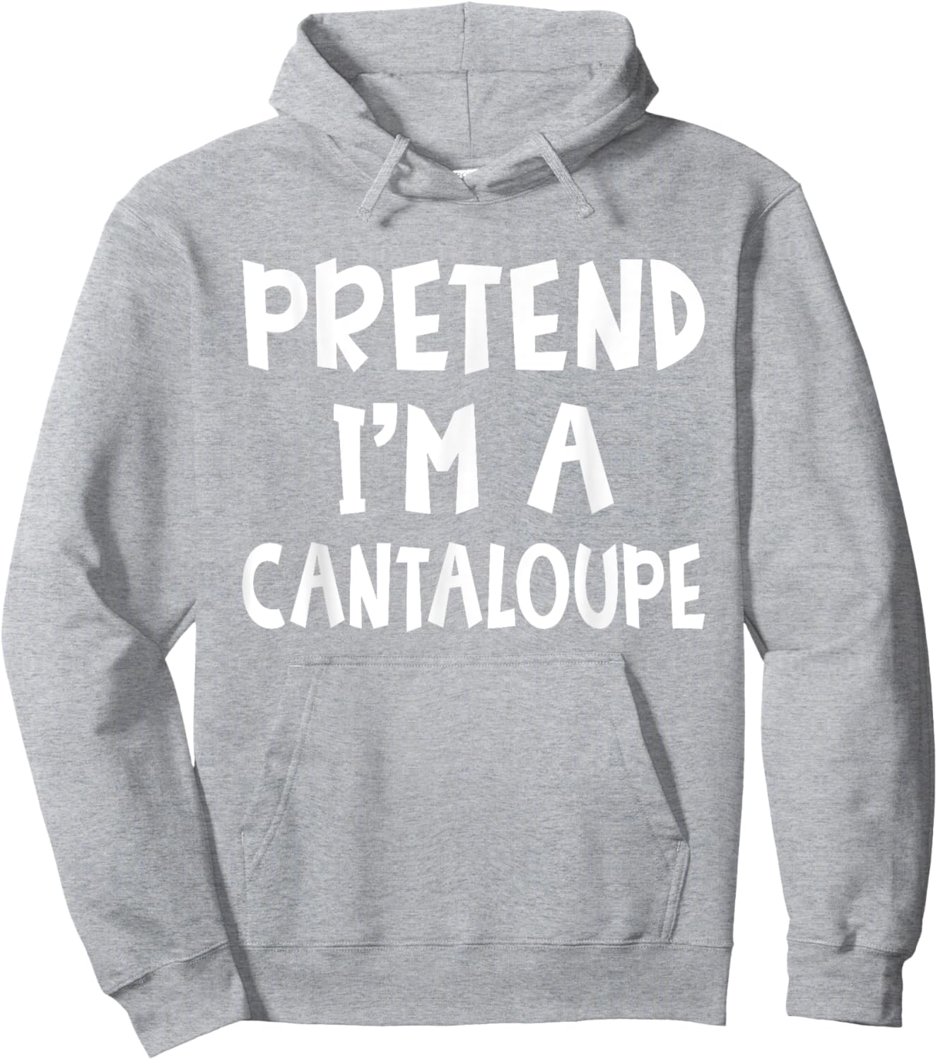 Pretend I'm A Cantaloupe Matching Costume Lazy Halloween Hoodie - Hoodie | Ash