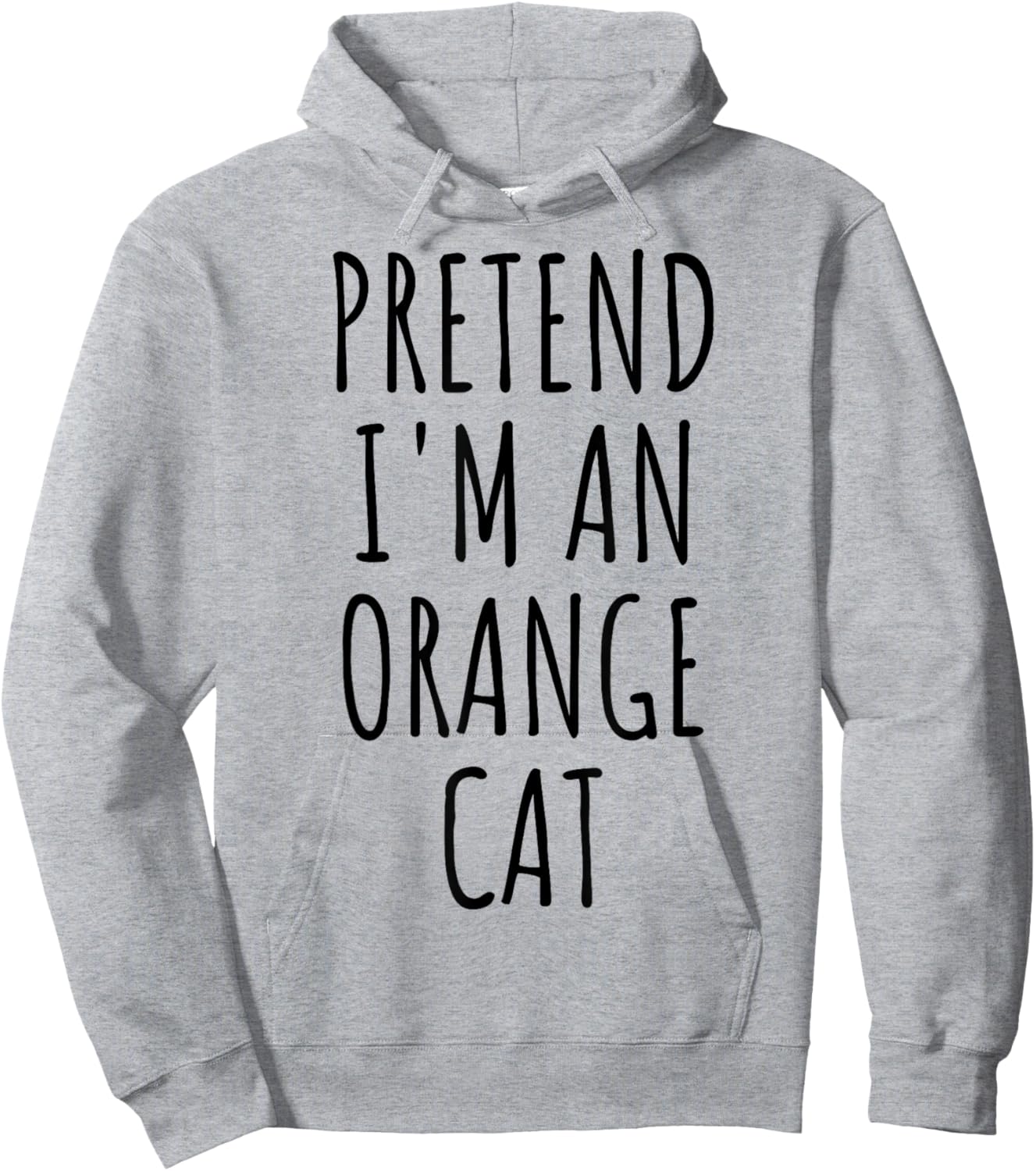Pretend I'm An Orange Cat Halloween Costume Women Kids Hoodie - Hoodie | Ash