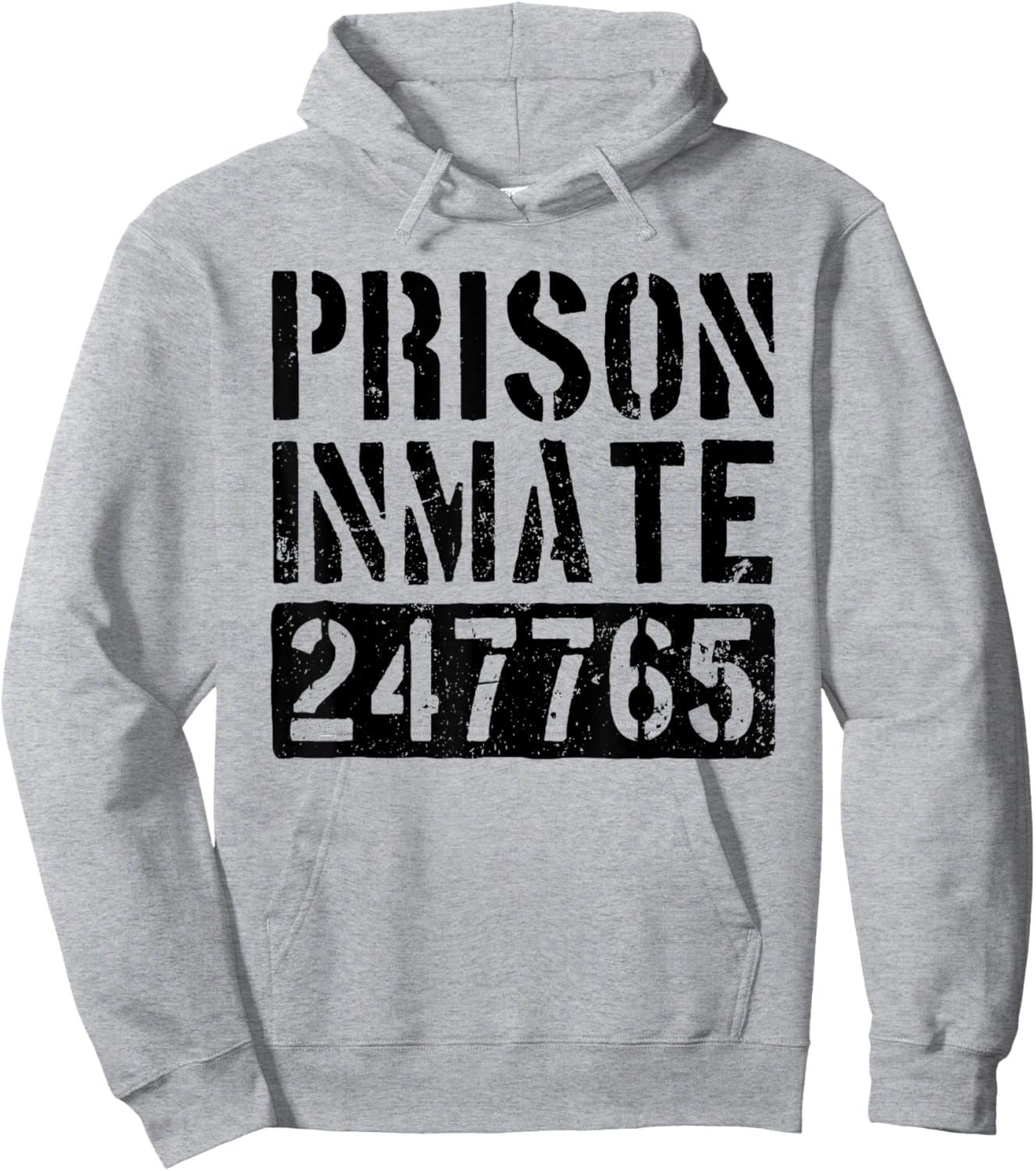 Prison Inmate Funny Jail Inmate Costume Men Hoodie - Hoodie | Ash