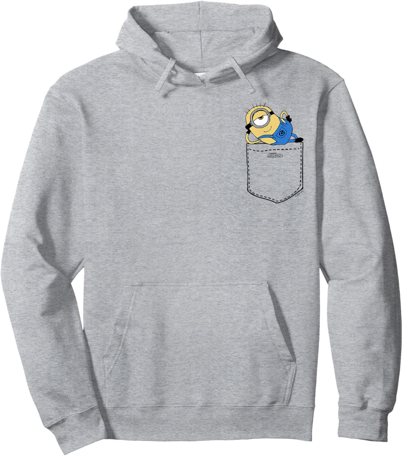 Minions Carl Taking It Easy Pocket Hit Hoodie - Hoodie | Ash