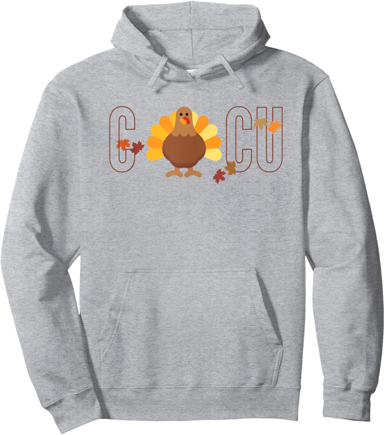 CICU Nurse Fall Cardiac Intensive Care Unit Thanksgiving Hoodie - Hoodie | Ash