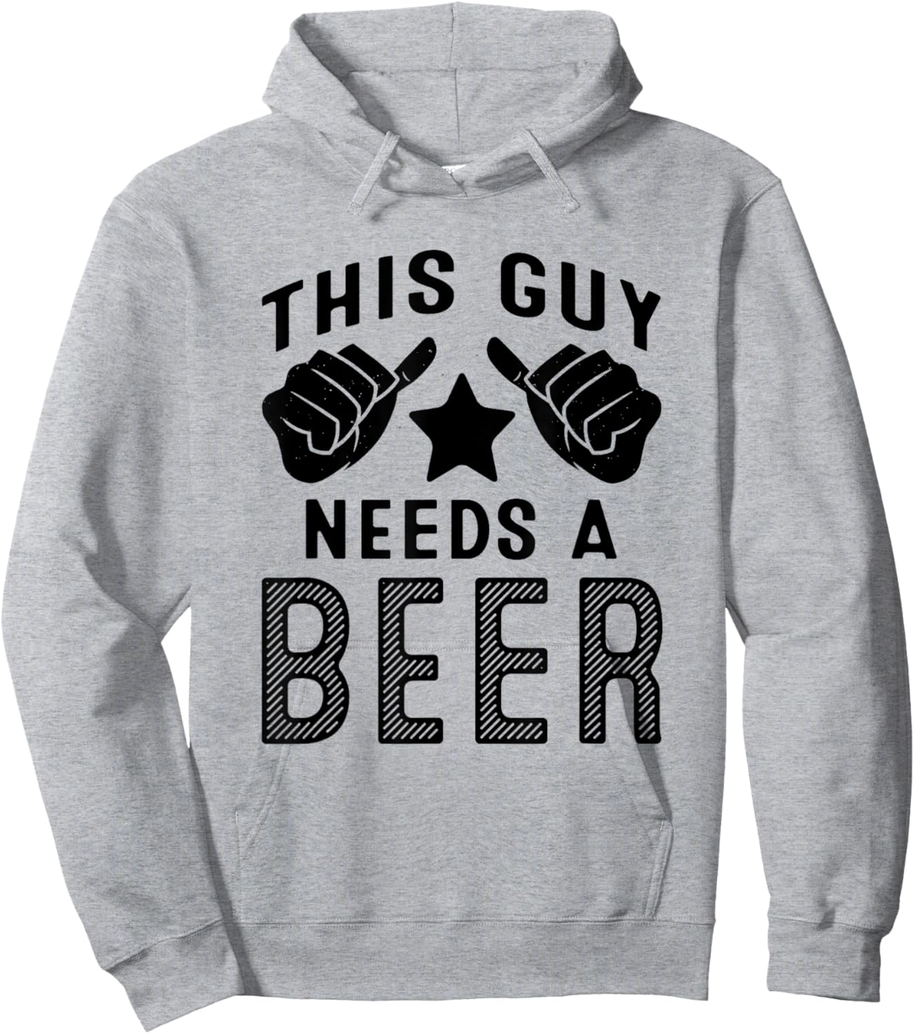 This Guy Needs A Beer Hoodie - Hoodie | Ash