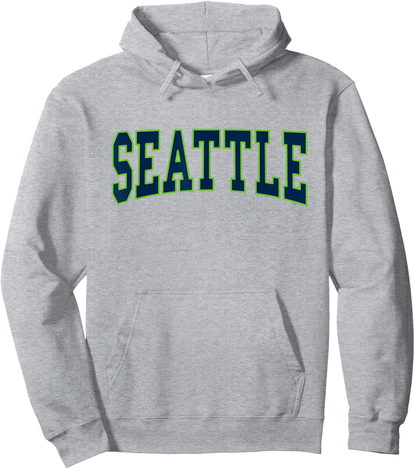 SEATTLE - Throwback Design - Classic Hoodie - Hoodie | Ash