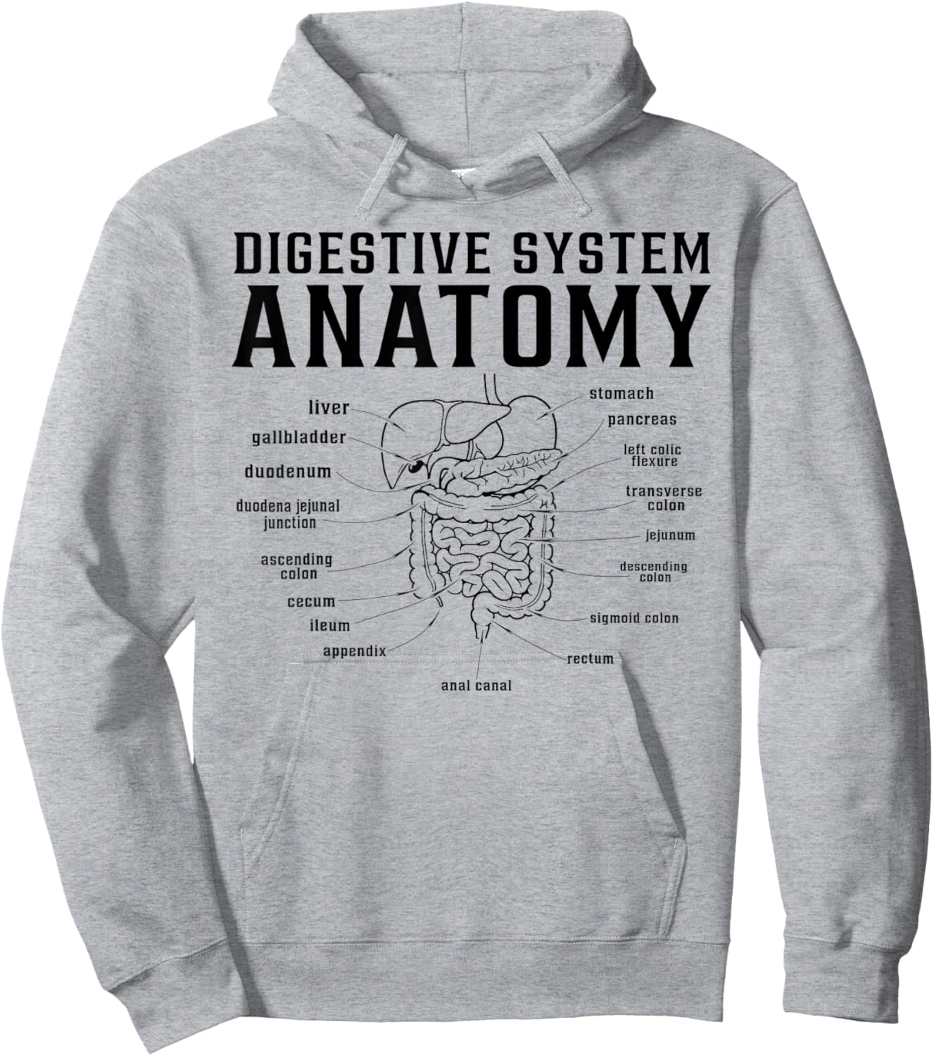 Digestive system anatomy doctor nurse Hoodie - Hoodie | Ash