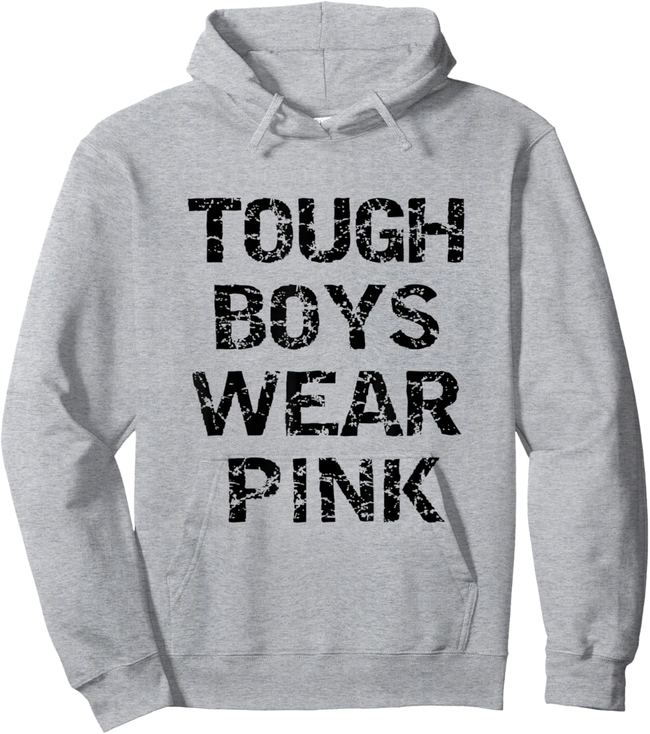 Tough Boys Wearing Pink Funny Awareness Pink Color Lovers Hoodie - Hoodie | Ash