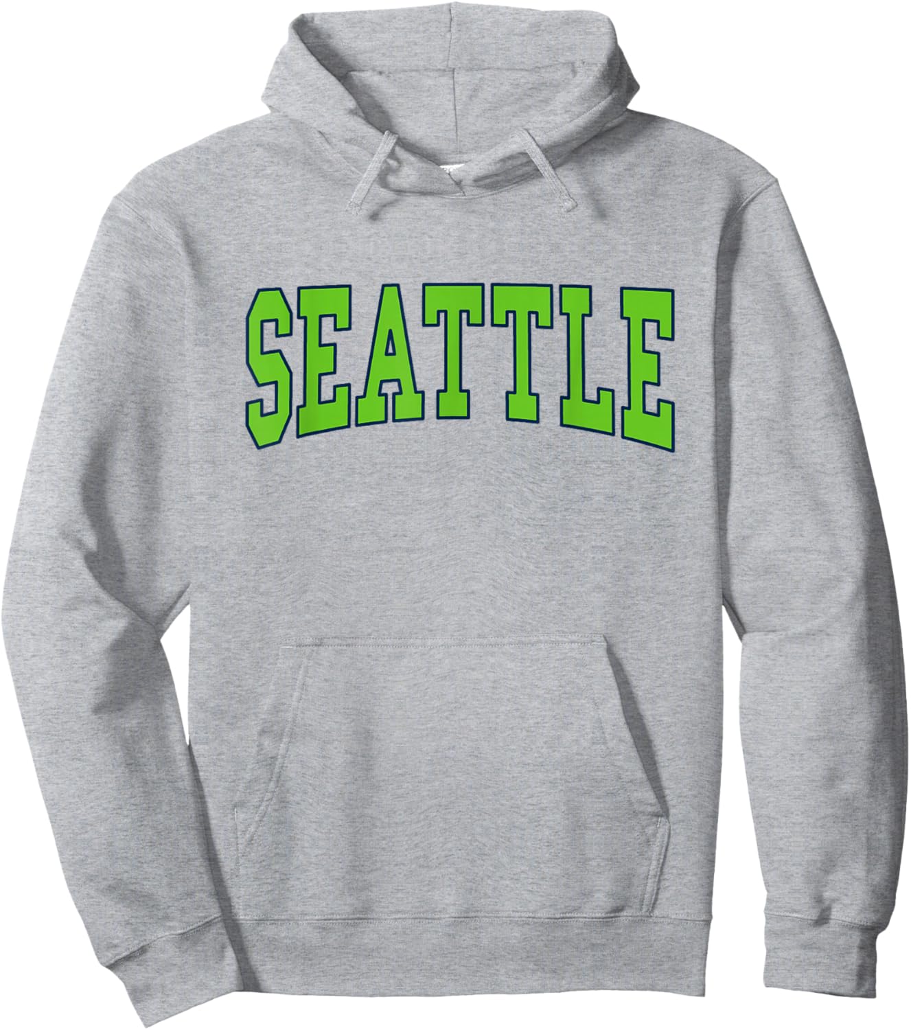 SEATTLE - Throwback Design - Classic Hoodie - Hoodie | Ash