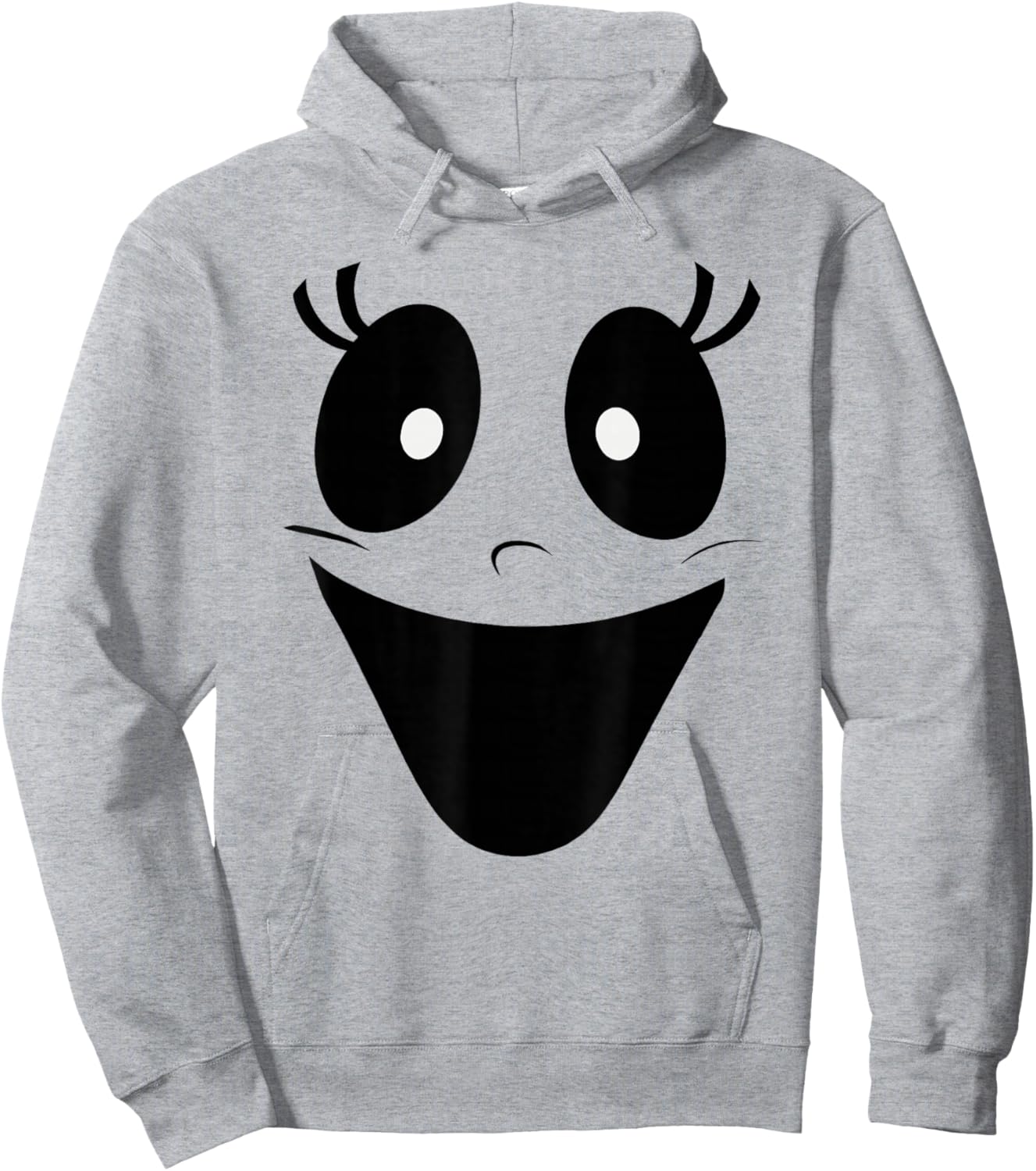 Cute Female Ghost Face Halloween Costume Hoodie - Hoodie | Ash