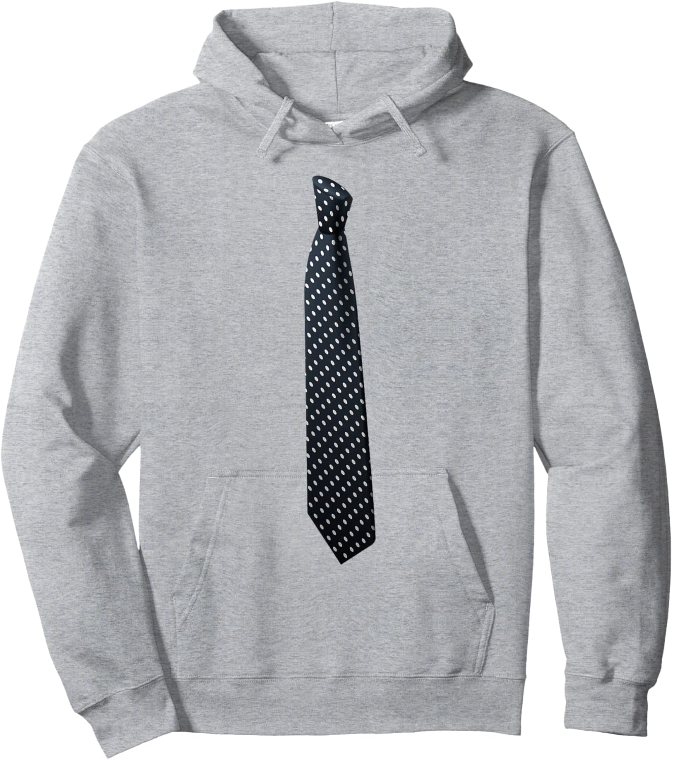 Necktie Funny Dress Black Tie Funny Elegant Business Costume Hoodie - Hoodie | Ash