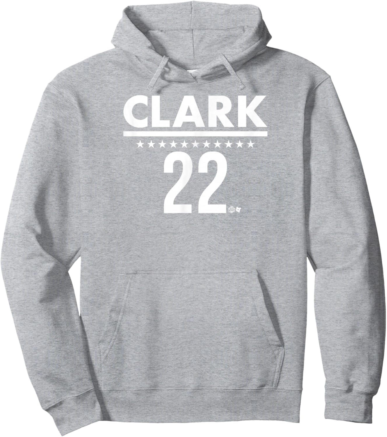 BreakingT Caitlin Clark: IND 22 - Indiana Basketball Hoodie - Hoodie | Ash