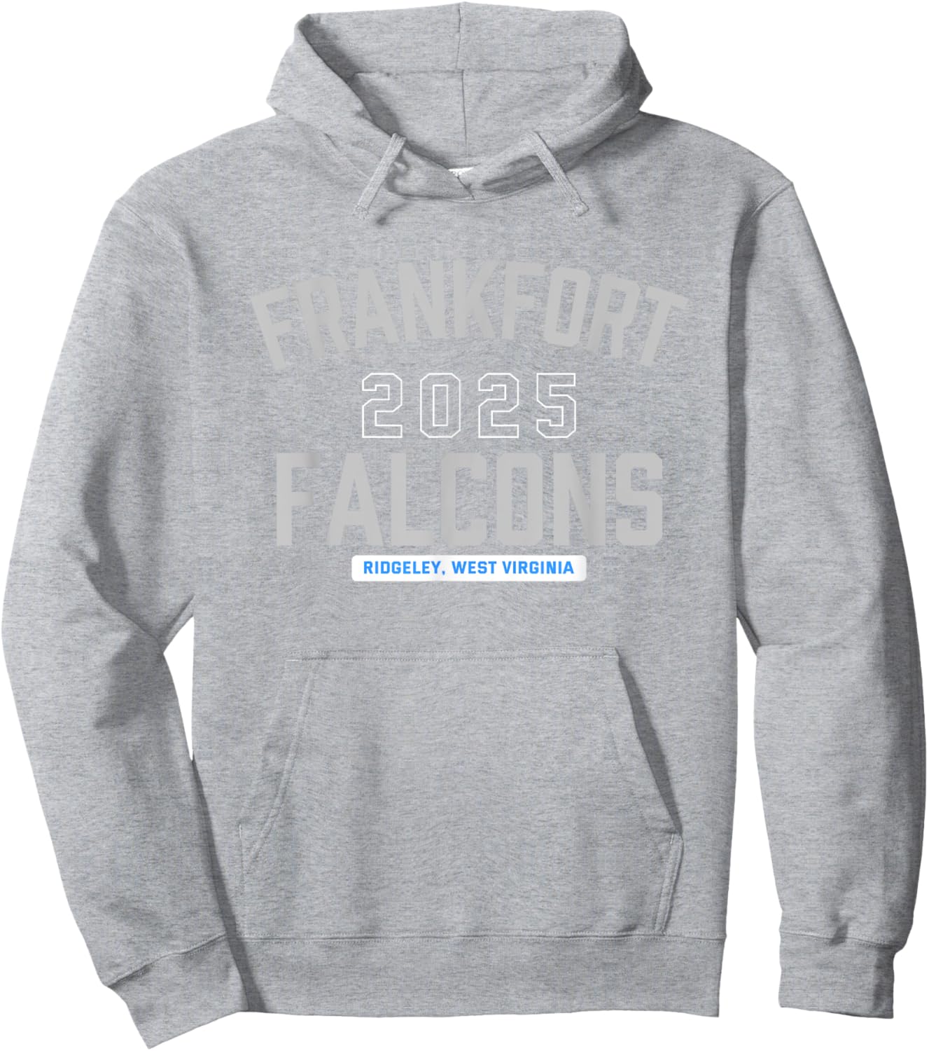 Frankfort Falcons Ridgeley, West Virginia 2025 Hoodie - Hoodie | Ash