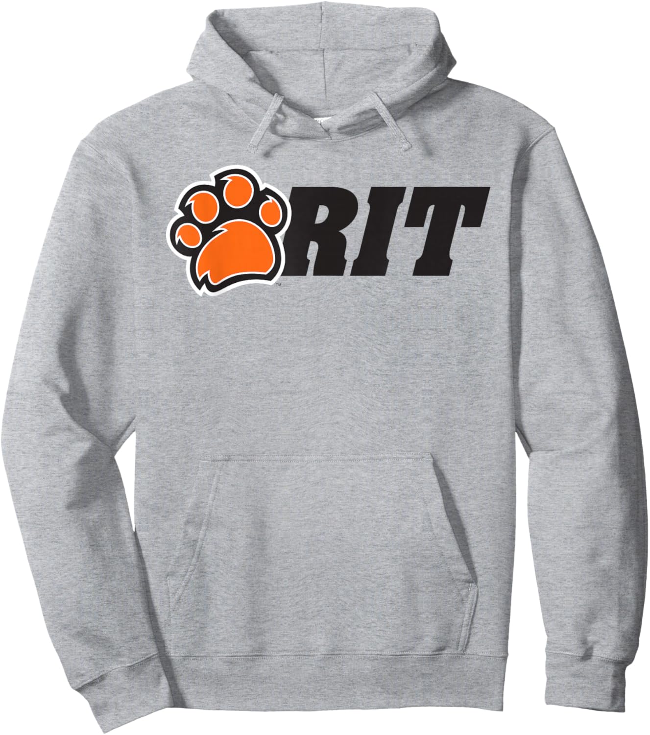Rochester Institute of Technology RIT Paw Logo Hoodie - Hoodie | Ash