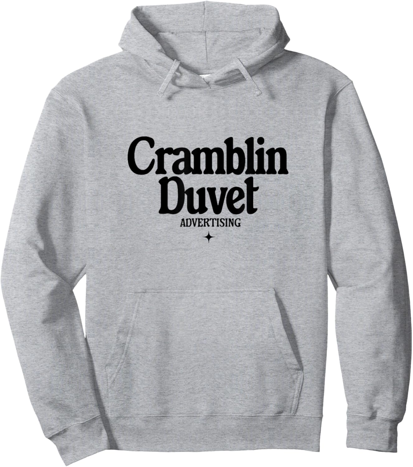 Cramblin Duvet Advertising - retro ad agency logo Hoodie - Hoodie | Ash
