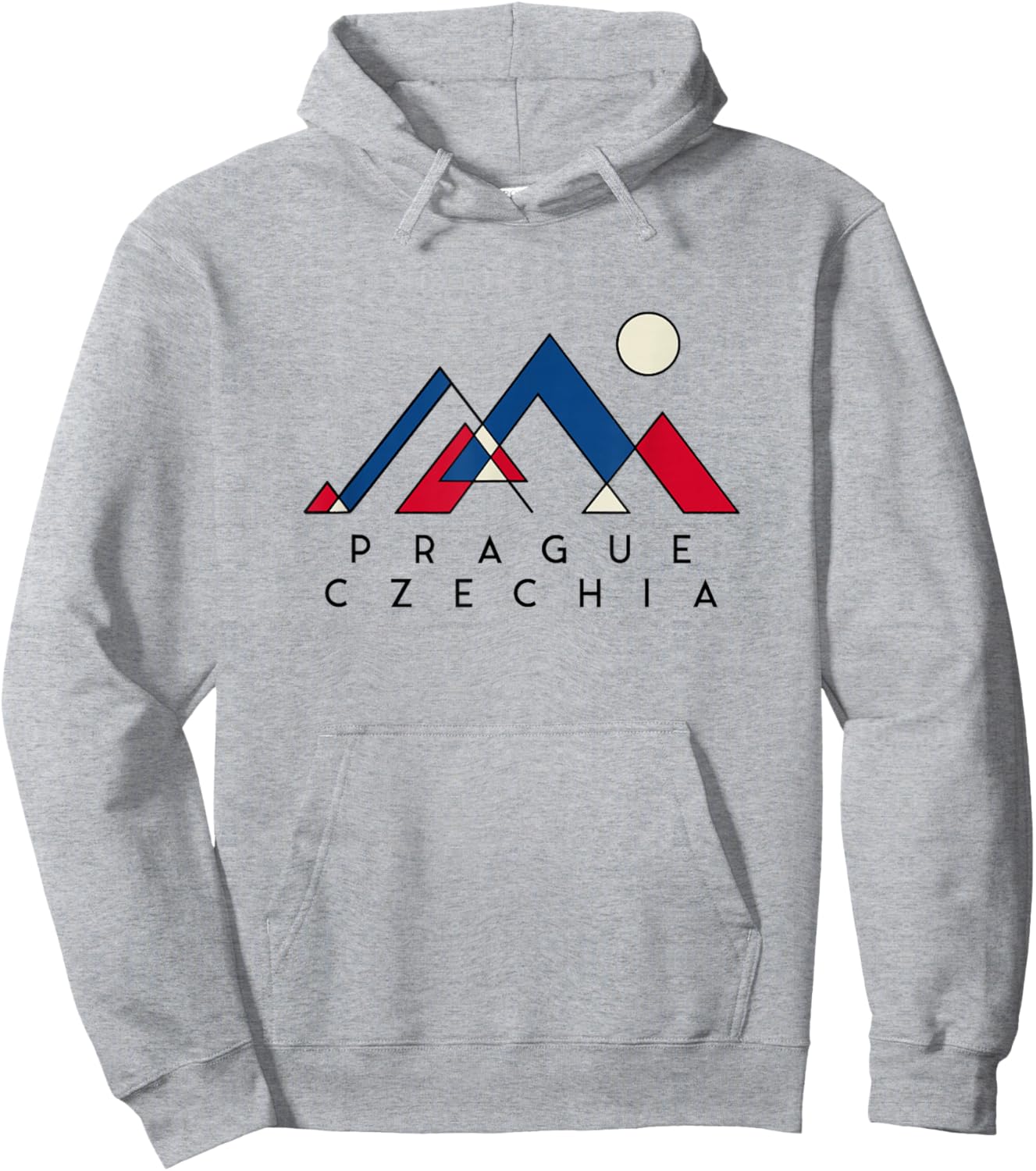 Prague Czech Republic | Prague Czechia | Prague Abstract Hoodie - Hoodie | Ash