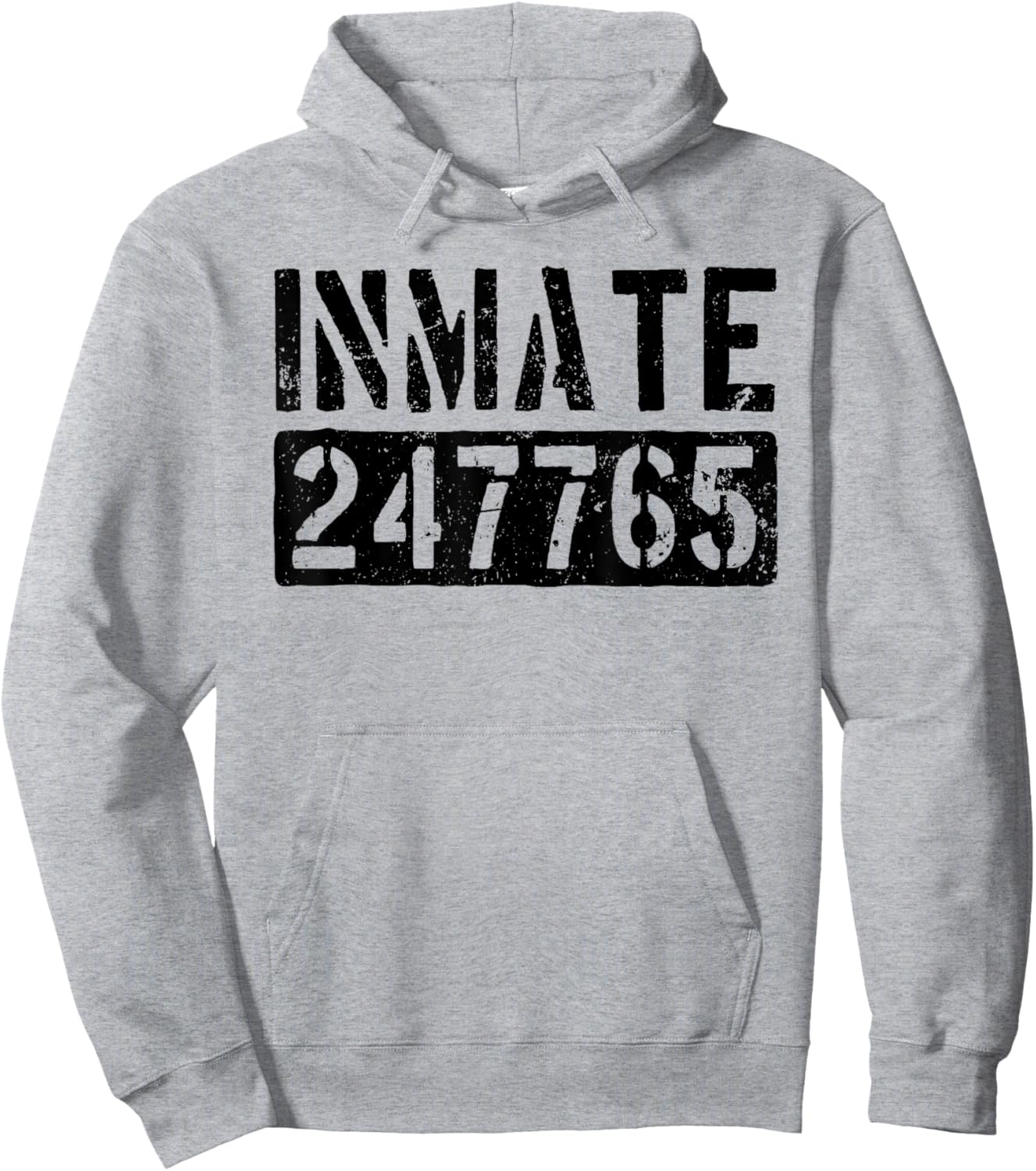 Jail Inmate Funny Prison Inmate Costume Men Hoodie - Hoodie | Ash