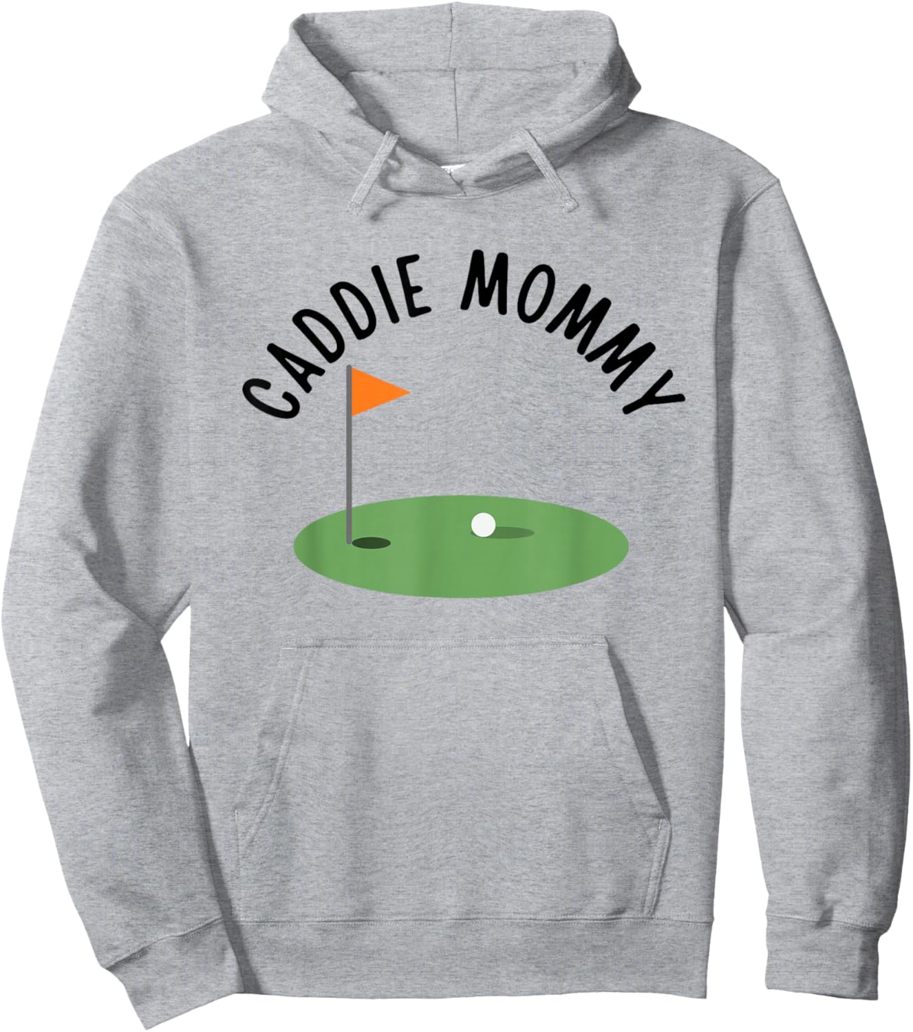 Caddie Mommy Cute Matching Birthday Golf Party Hoodie - Hoodie | Ash