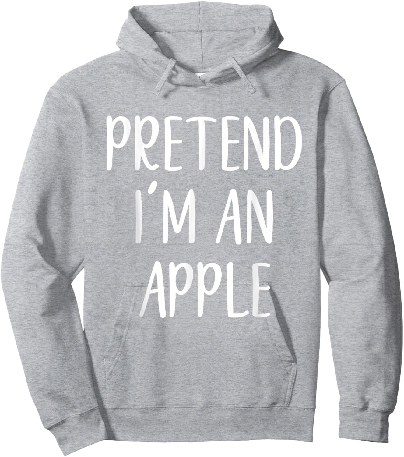 Pretend I'm An Apple Costume Halloween Funny Easy Adult Kid Hoodie - Hoodie | Ash