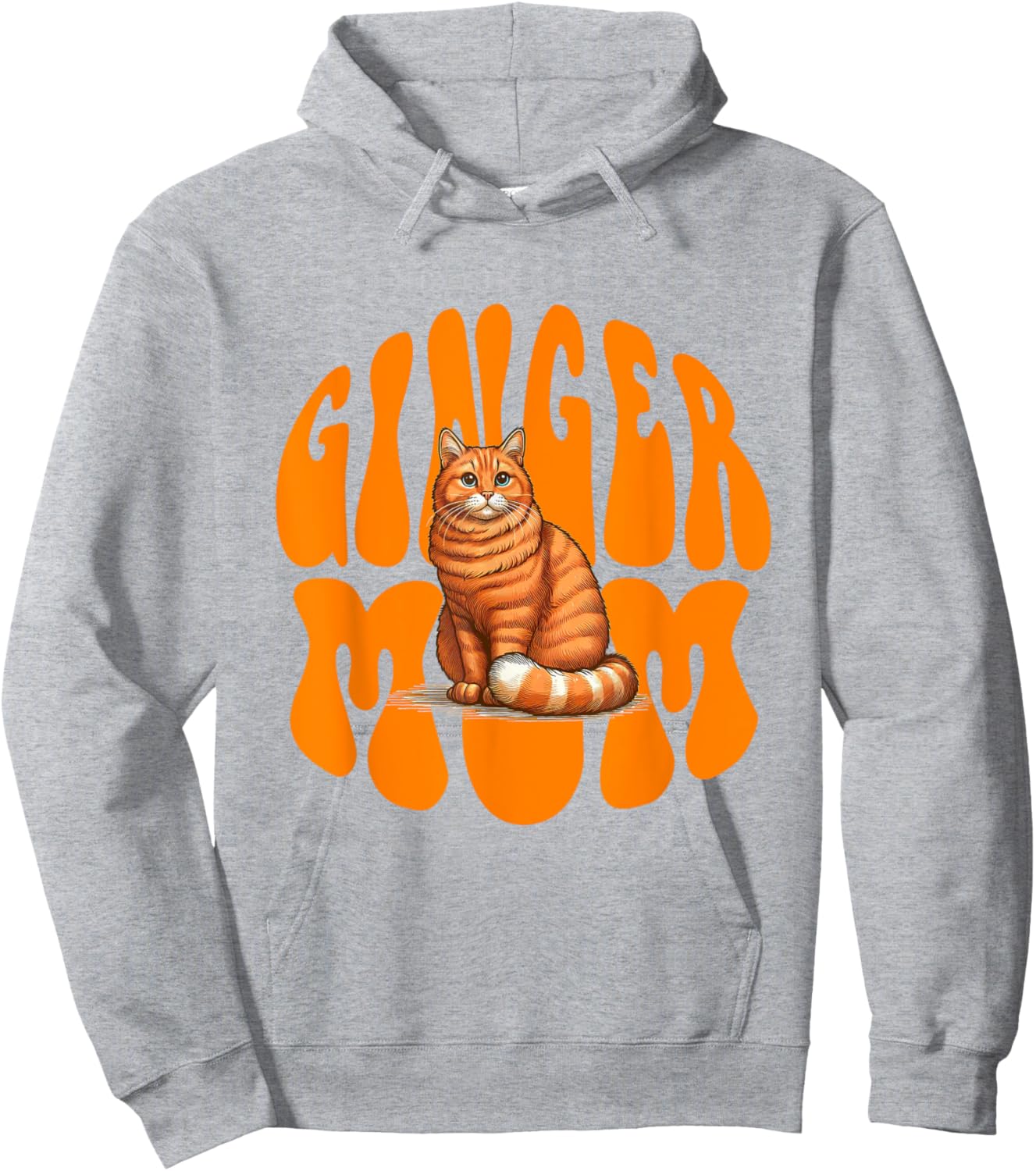 Ginger Cat Mama Ginger Mom Ginger Lover Ginger Girl Hoodie - Hoodie | Ash