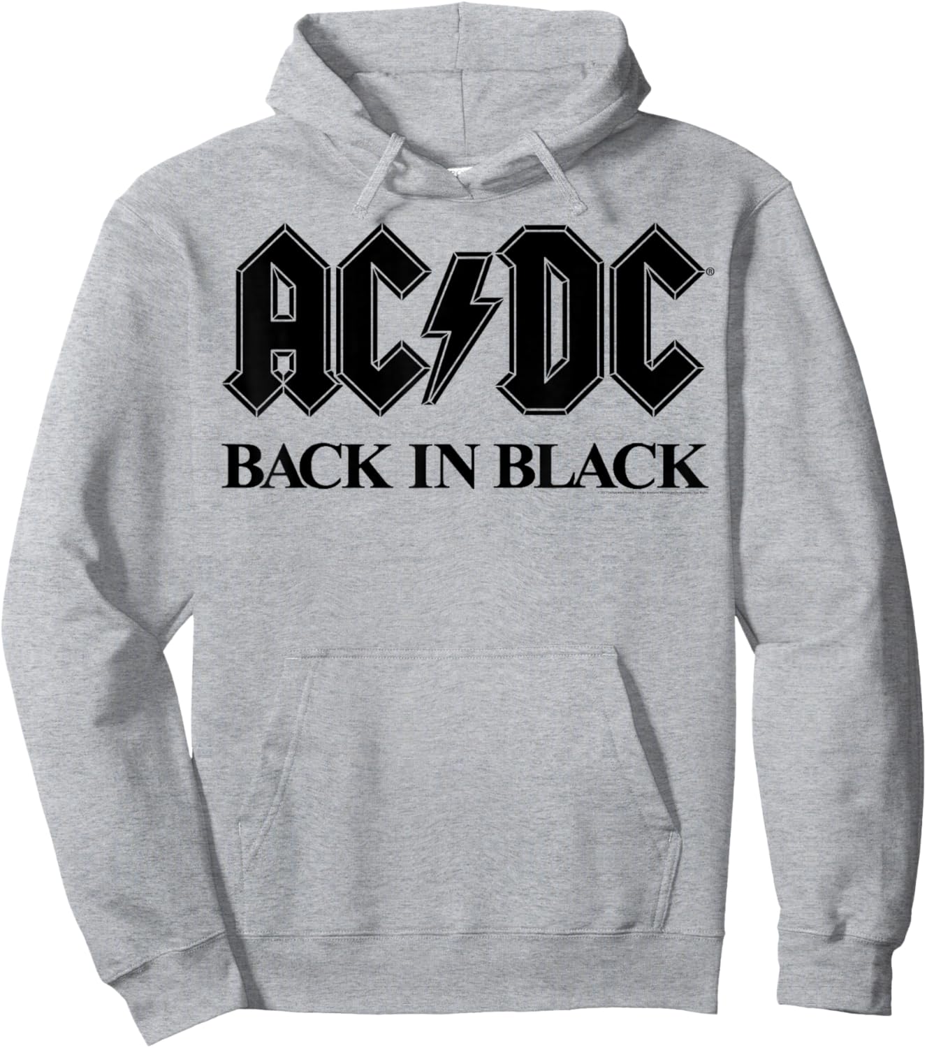 AC/DC - Bold Black Hoodie - Hoodie | Ash