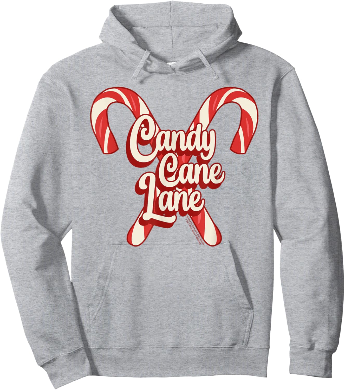 Candy Cane Lane Christmas Sia Lyric Hoodie - Hoodie | Ash