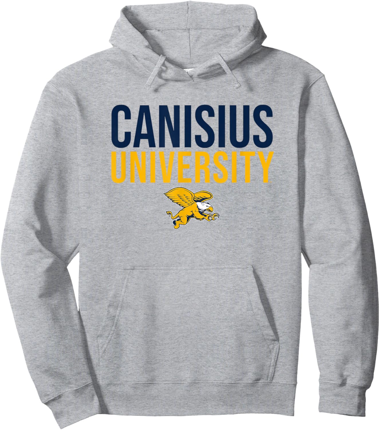 Canisius University Golden Griffins Stacked Hoodie - Hoodie | Ash