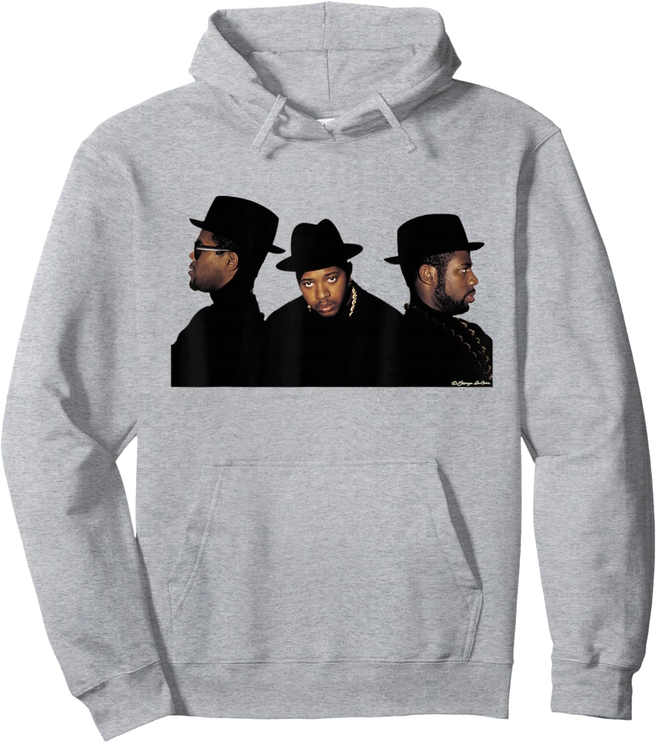 Run-DMC Hip Hop Group Photo By George DuBose Hoodie - Hoodie | Ash
