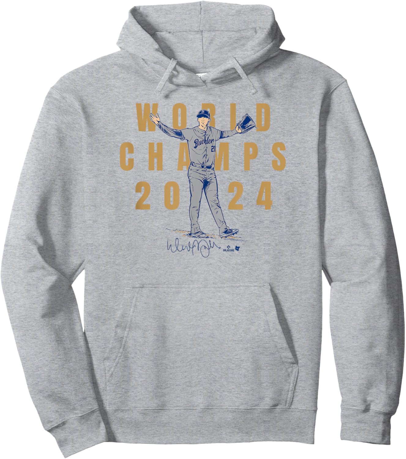 Walker Buehler - The Final Out - Los Angeles Baseball Champs Hoodie - Hoodie | Ash