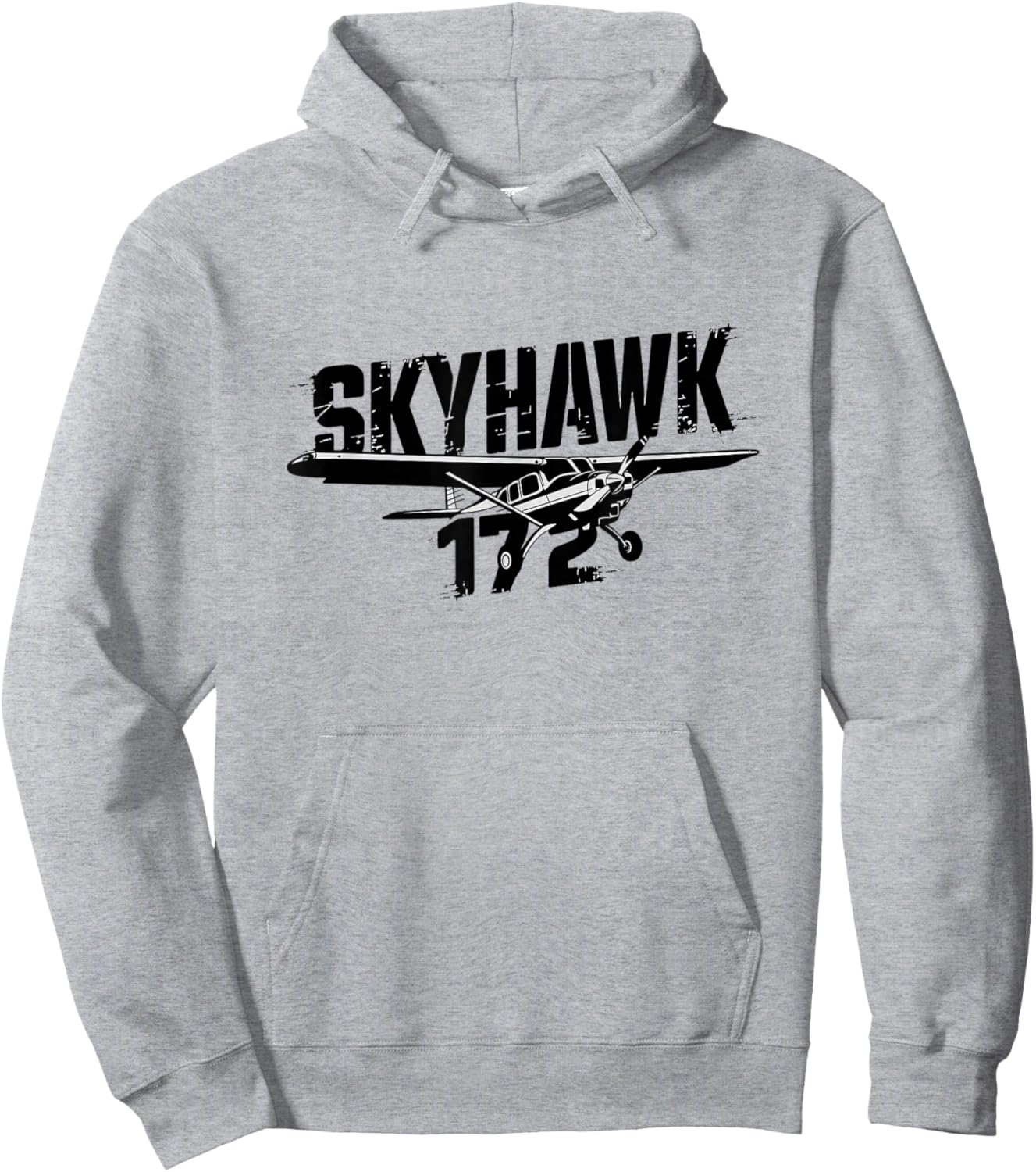 C172 Skyhawk C-172 Airplane Classic Vintage Aviation Pilot Hoodie - Hoodie | Ash