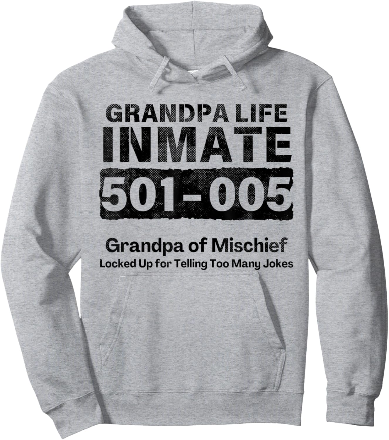 Grandpa Life Prisoner Inmate Funny Jail Halloween Costume Hoodie - Hoodie | Ash
