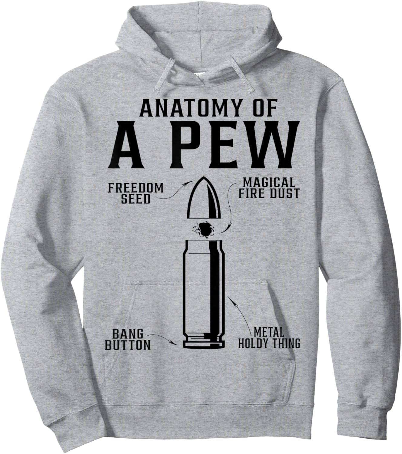 Pew anatomy Hoodie - Hoodie | Ash