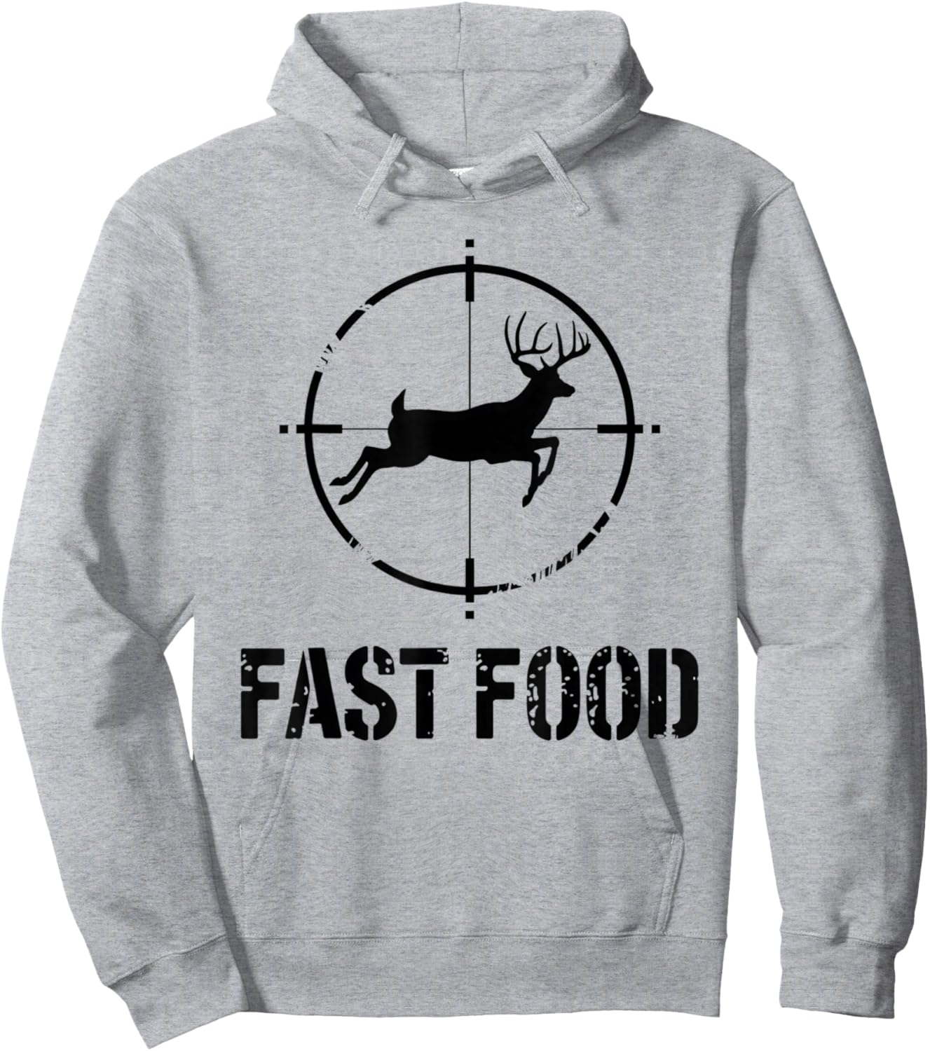 Funny Hunting Shirts Fast Food Deer Shirt Orange Hoodie - Hoodie | Ash