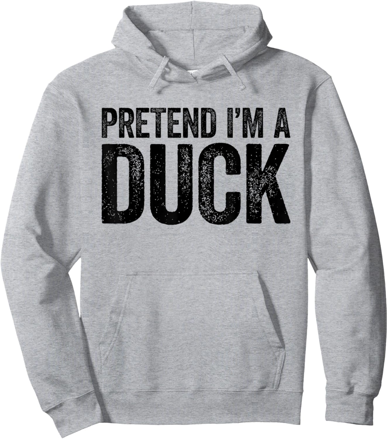 Pretend I'm A Duck Shirt Matching Kids Adult Duck Costume Hoodie - Hoodie | Ash