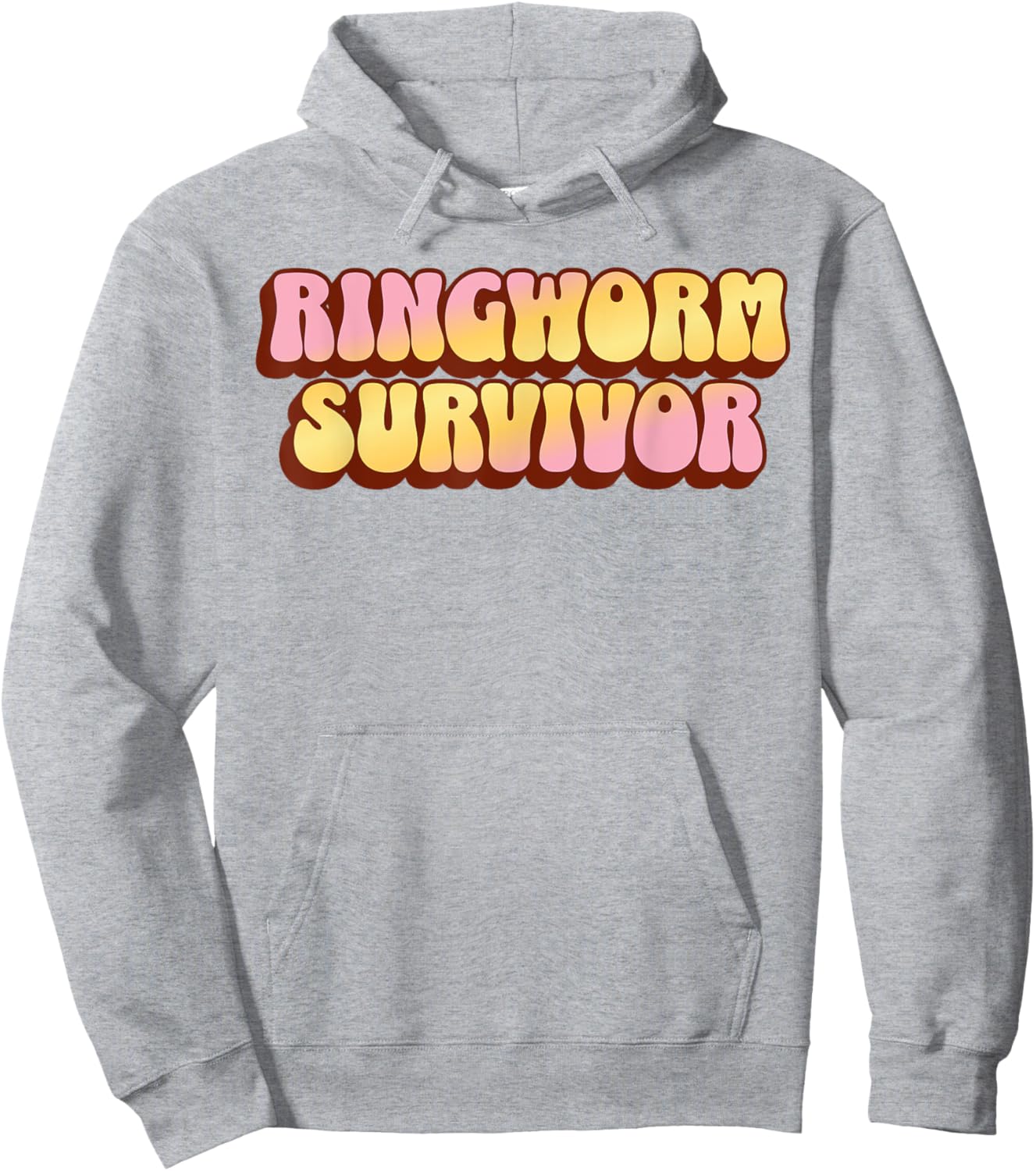 Ringworm Survivor Funny Sarcastic Medical Dermatologist Skin Hoodie - Hoodie | Ash