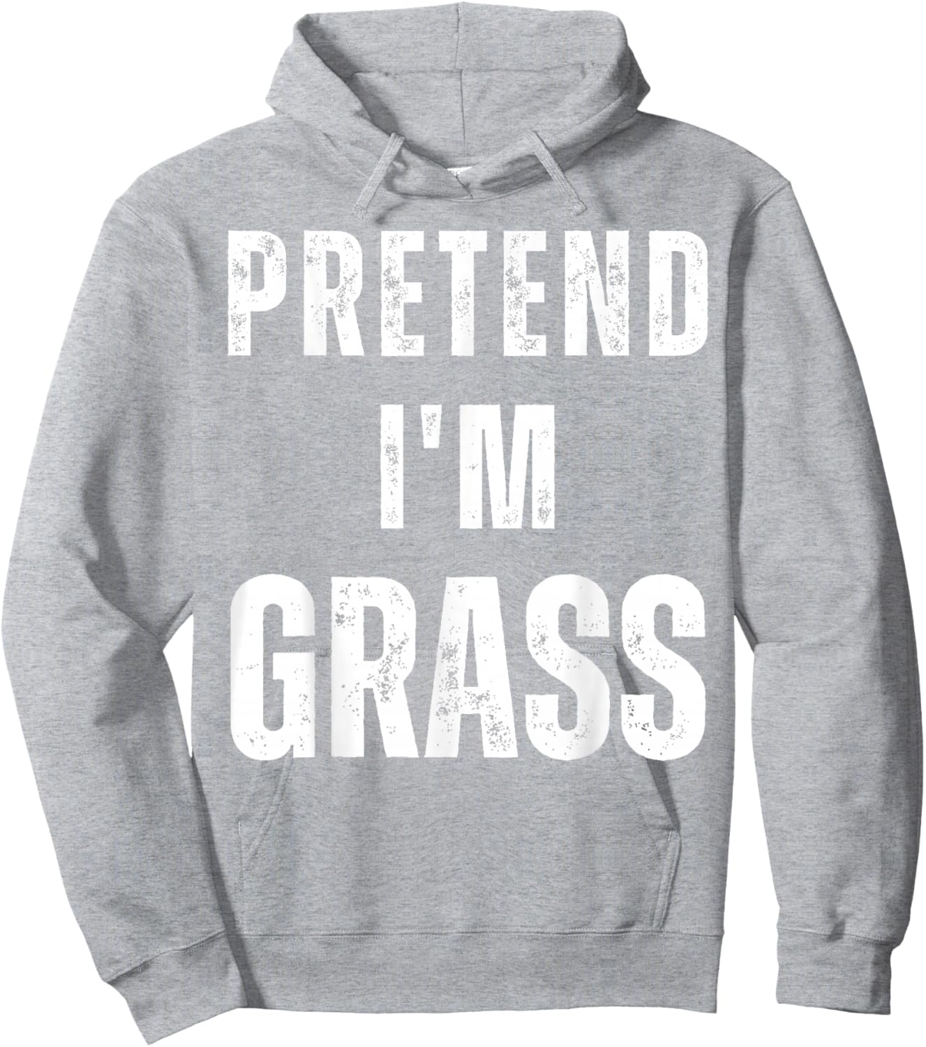 Pretend I'm Grass Matching Costume Funny Halloween Hoodie - Hoodie | Ash