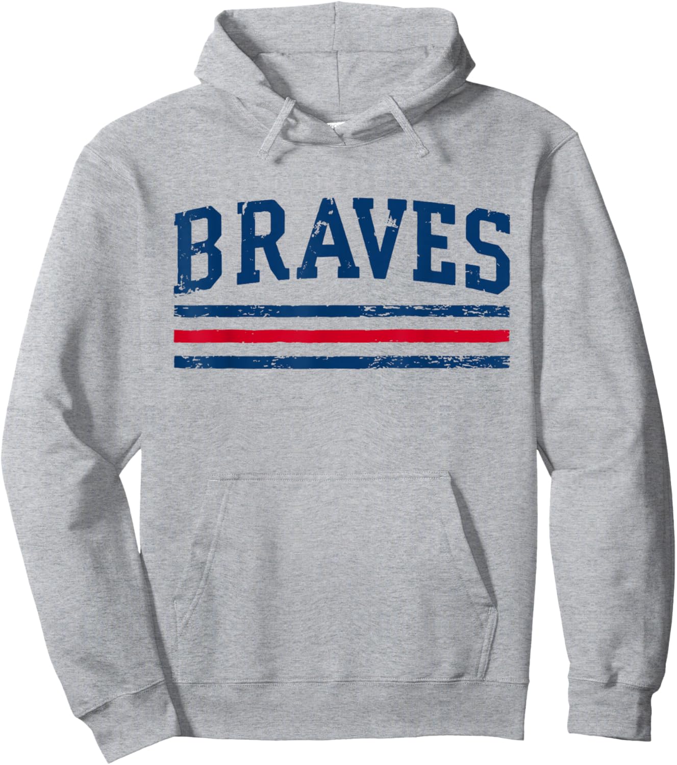 Vintage Retro Braves Name Classic 70s 80s Hoodie - Hoodie | Ash