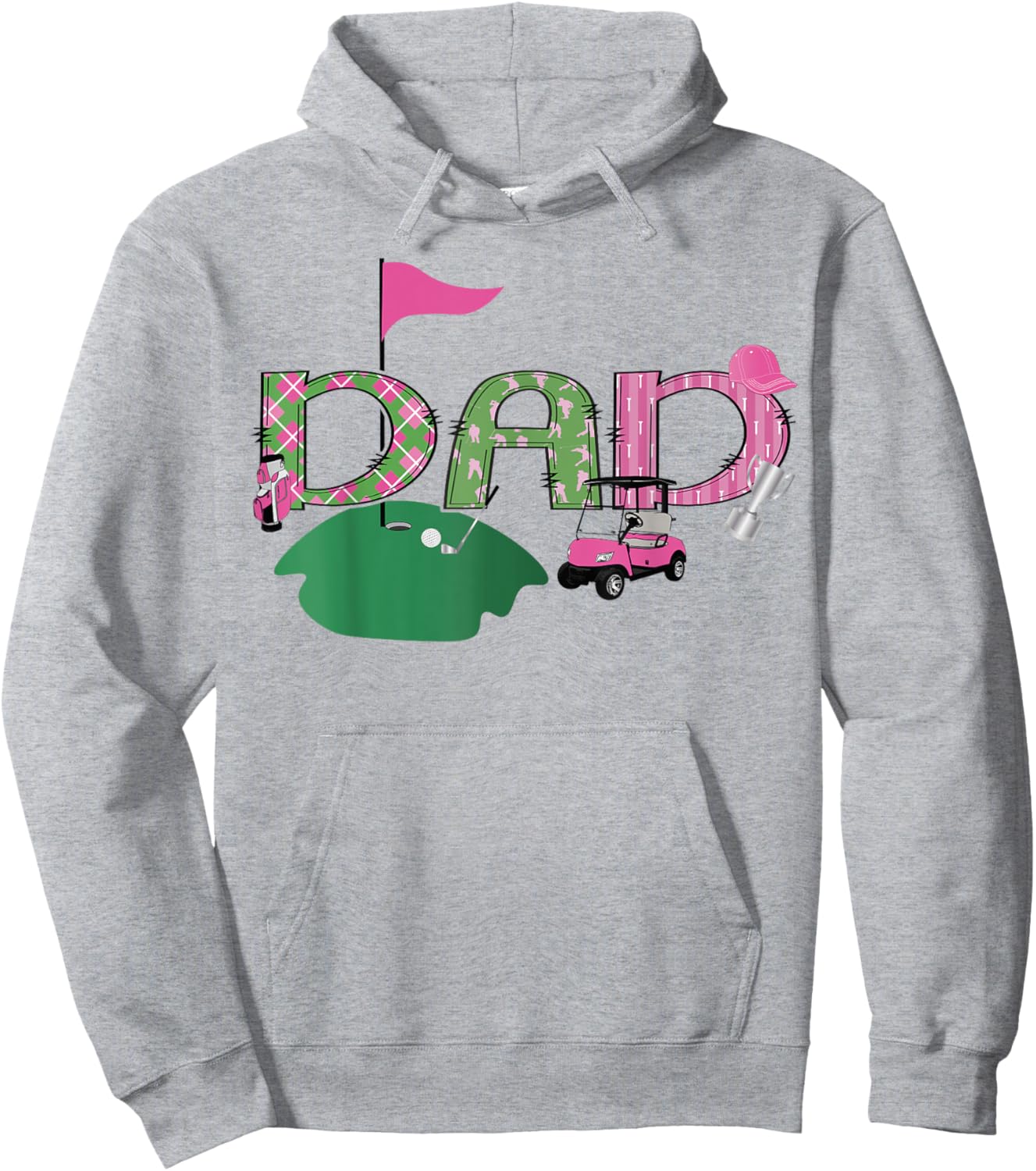 Golf Dad Hole In One Golf 1St Birthday Party Hoodie - Hoodie | Ash