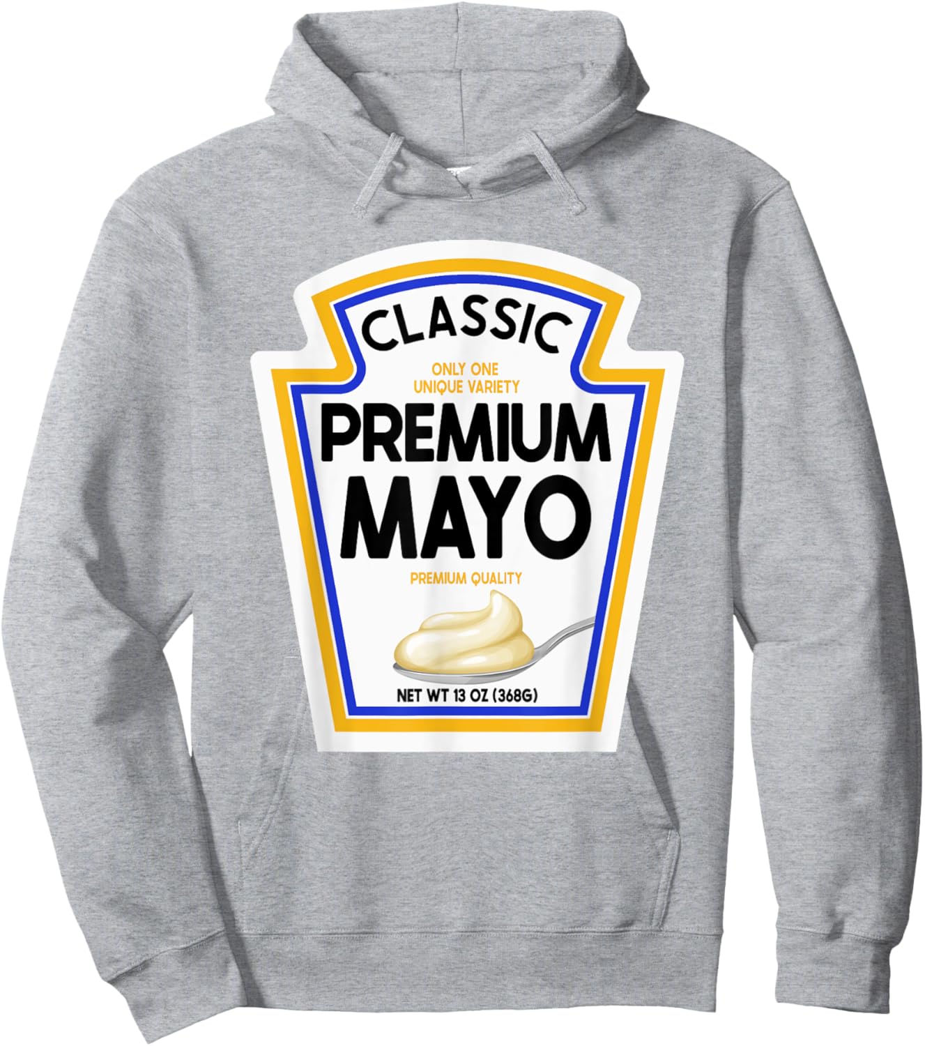 White Mayonnaise DIY Halloween Costume Couples & Group Mayo Hoodie - Hoodie | Ash