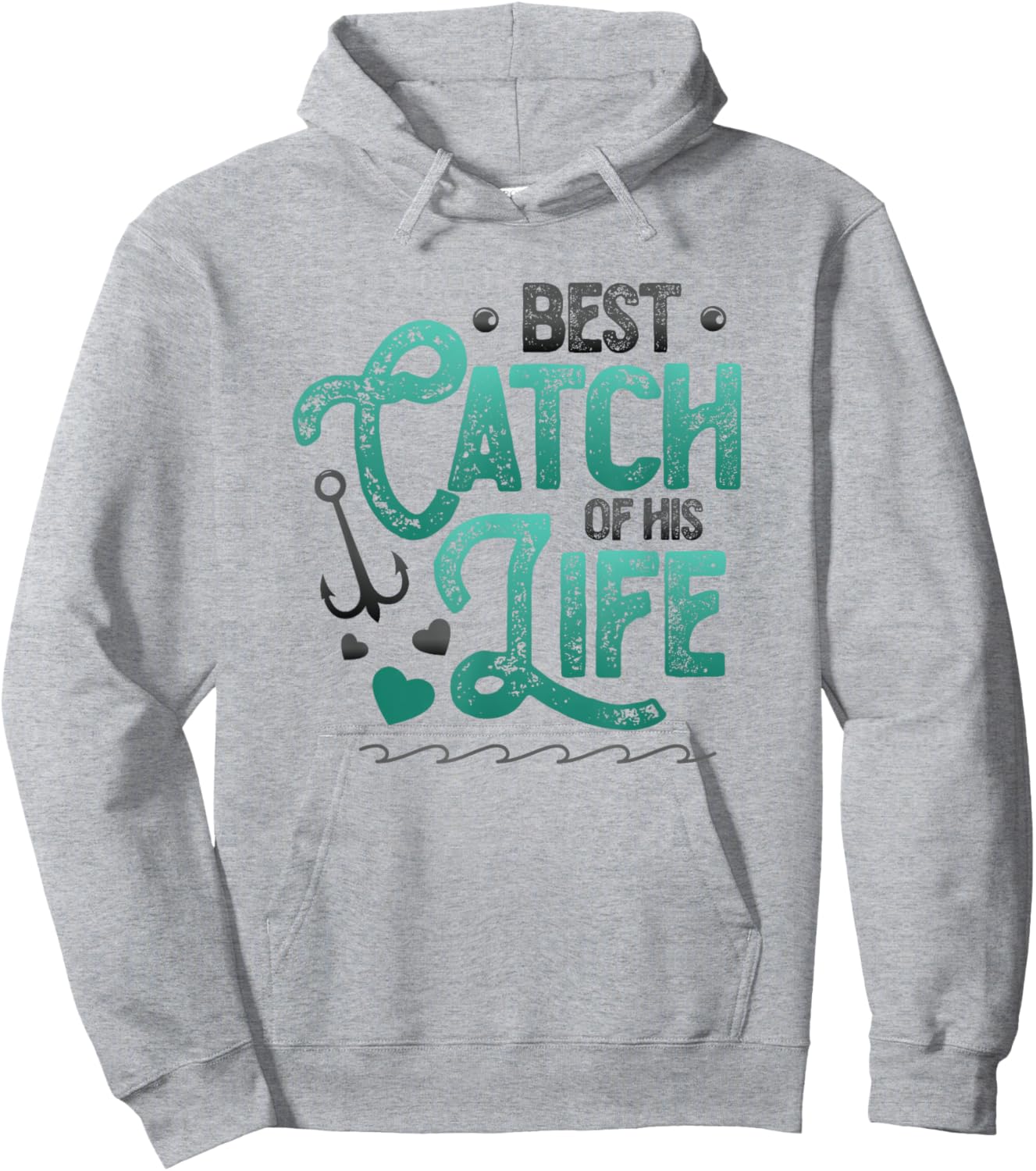 Fishing Husband Best Catch Of His Life Women Matching Couple Hoodie - Hoodie | Ash