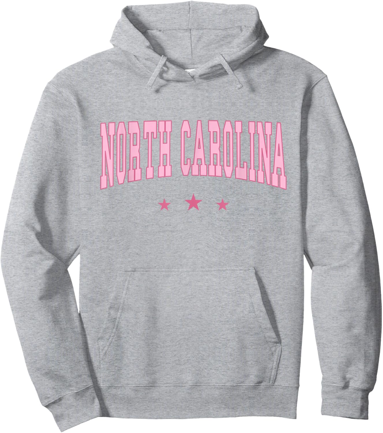 North Carolina - Varsity Pink - Throwback Design - Classic Hoodie - Hoodie | Ash