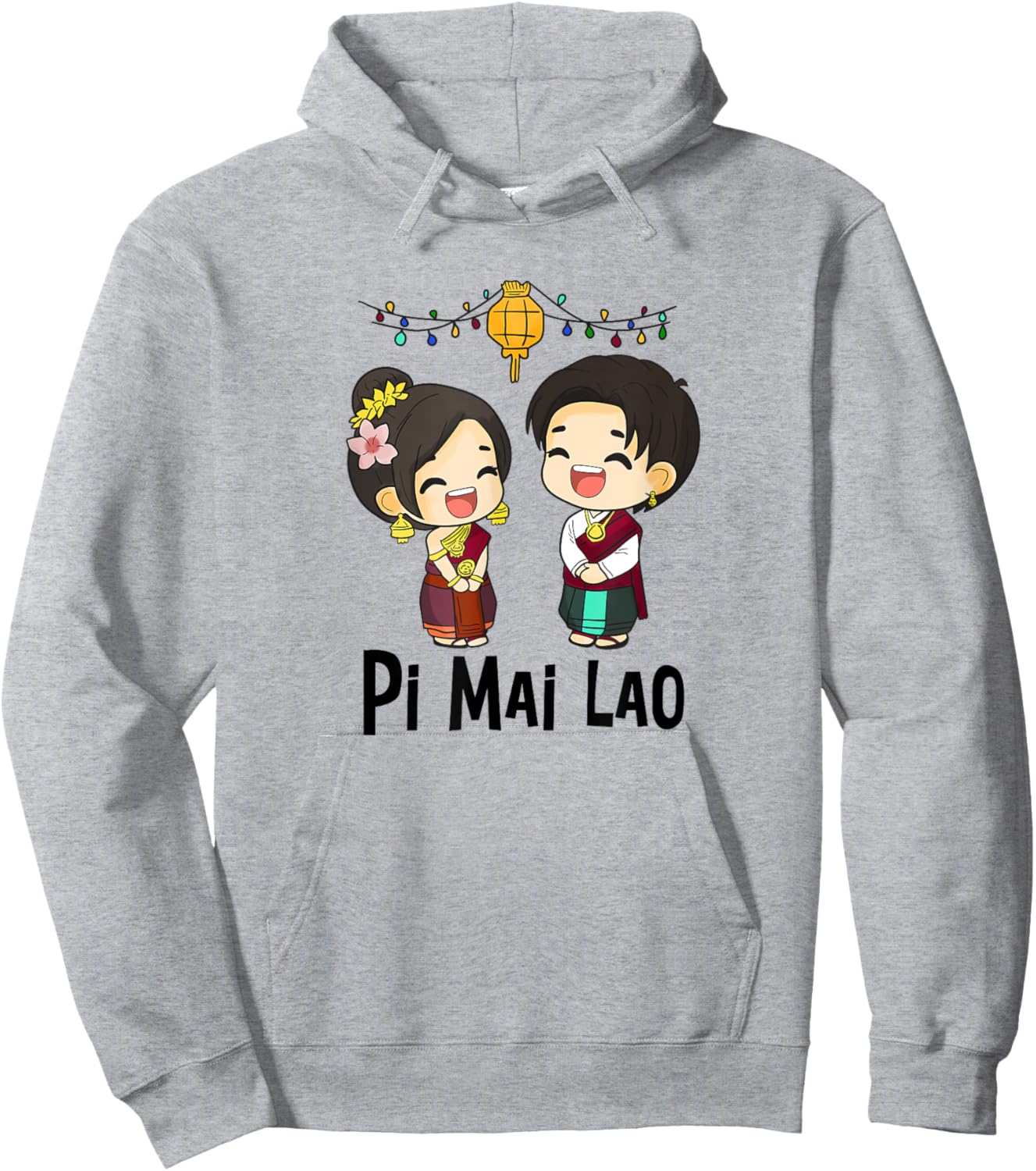 Laos Lao Laotian Happy Lao New Year Pim Mai Lao Hoodie - Hoodie | Ash