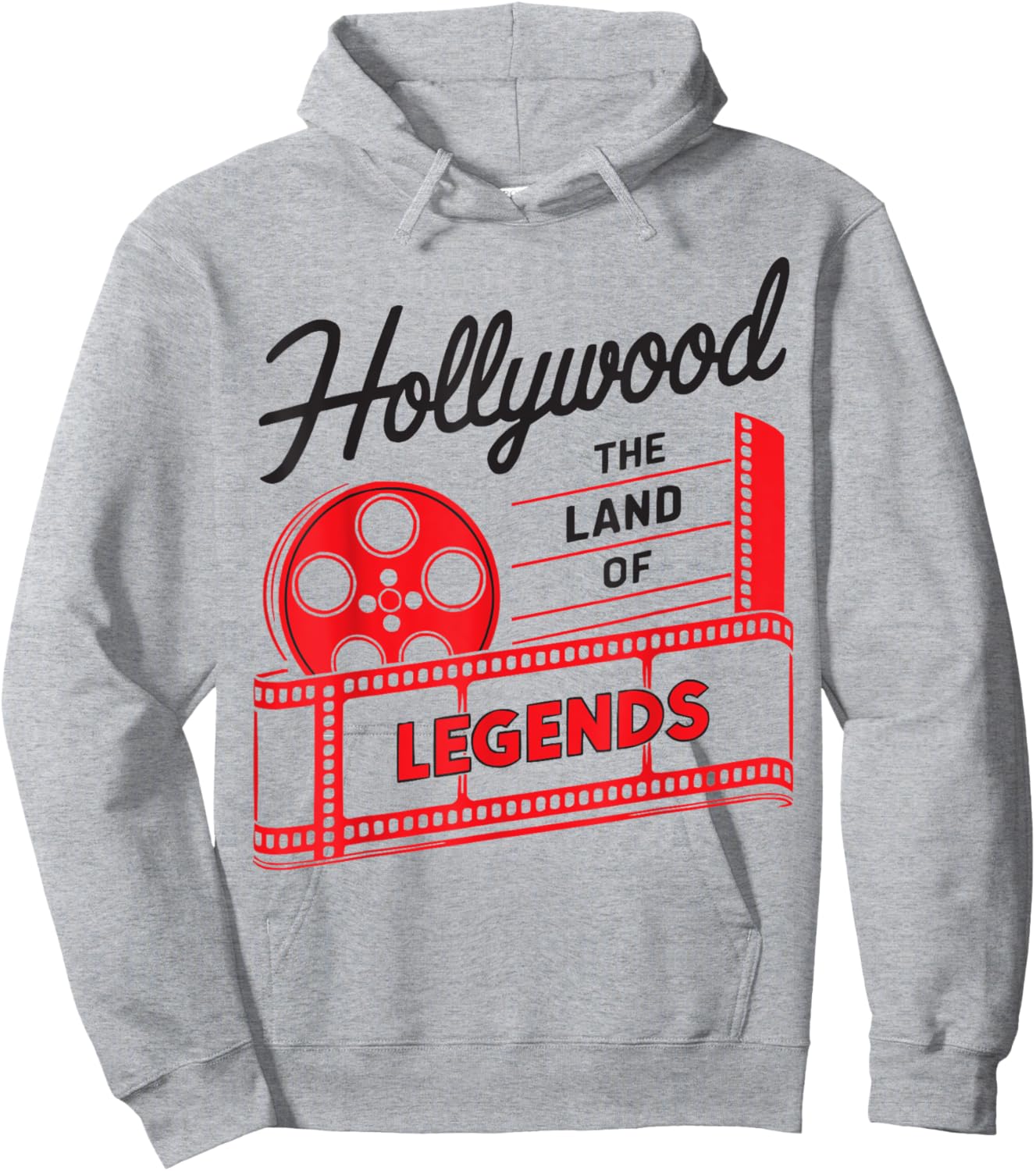 Hollywood Califonia American USA Vacation Travel Tourist Hoodie - Hoodie | Ash