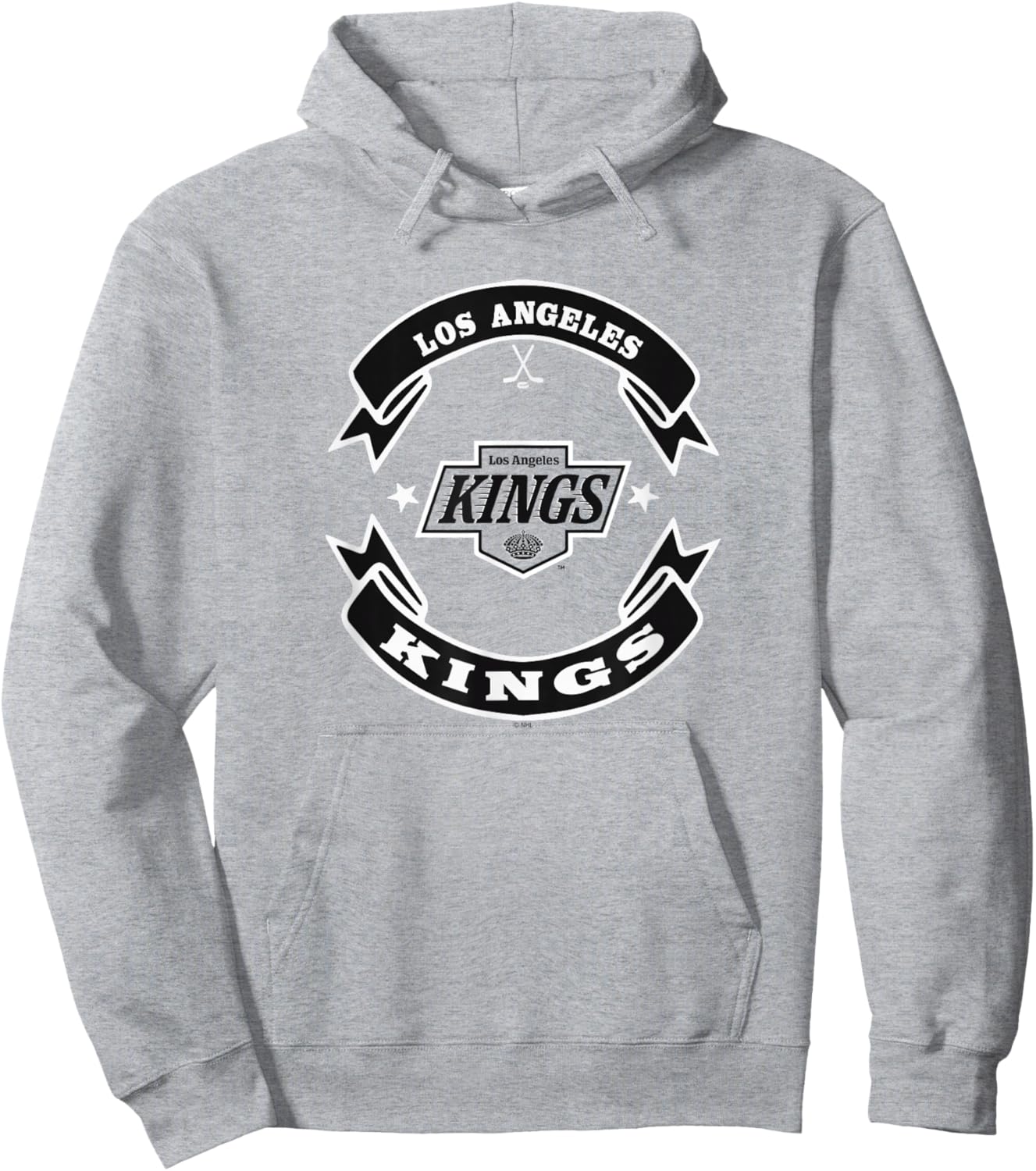 Los Angeles Kings Blaze Gray Officially Licensed Hoodie - Hoodie | Ash