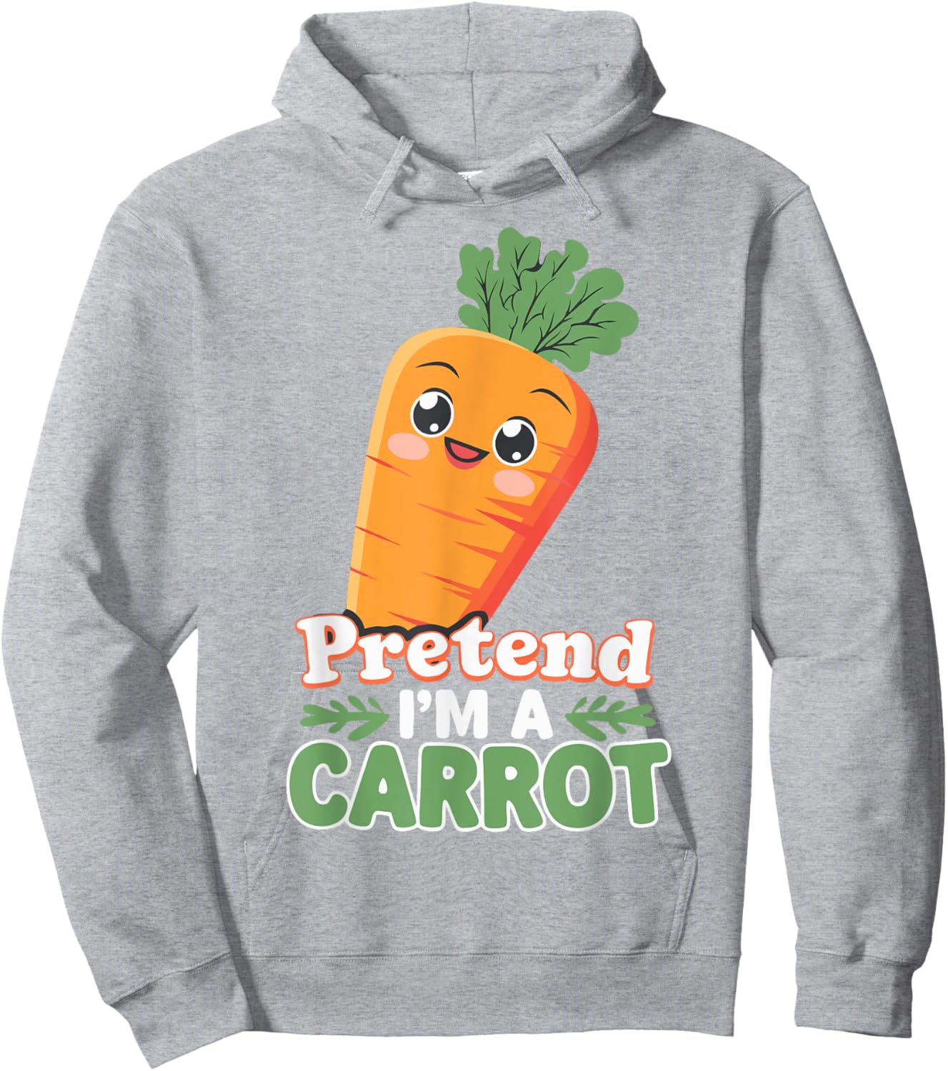 Pretend I'm A Carrot Hoodie - Hoodie | Ash