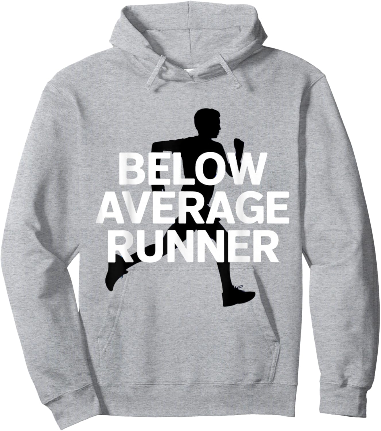 Below Average Runner Hoodie - Hoodie | Ash